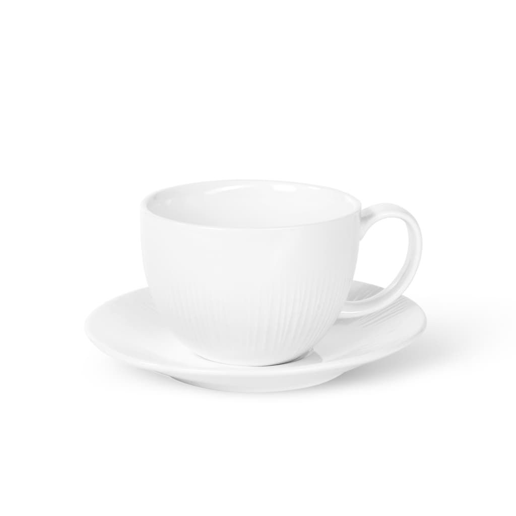 Чайная пара Fissman Bellagio фарфор 280 мл, цвет белый - фото 1