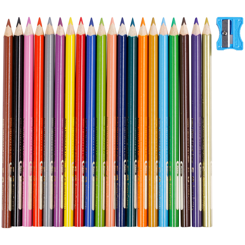 фото Карандаши цветные faber-castell jumbo 20 цветов с точилкой