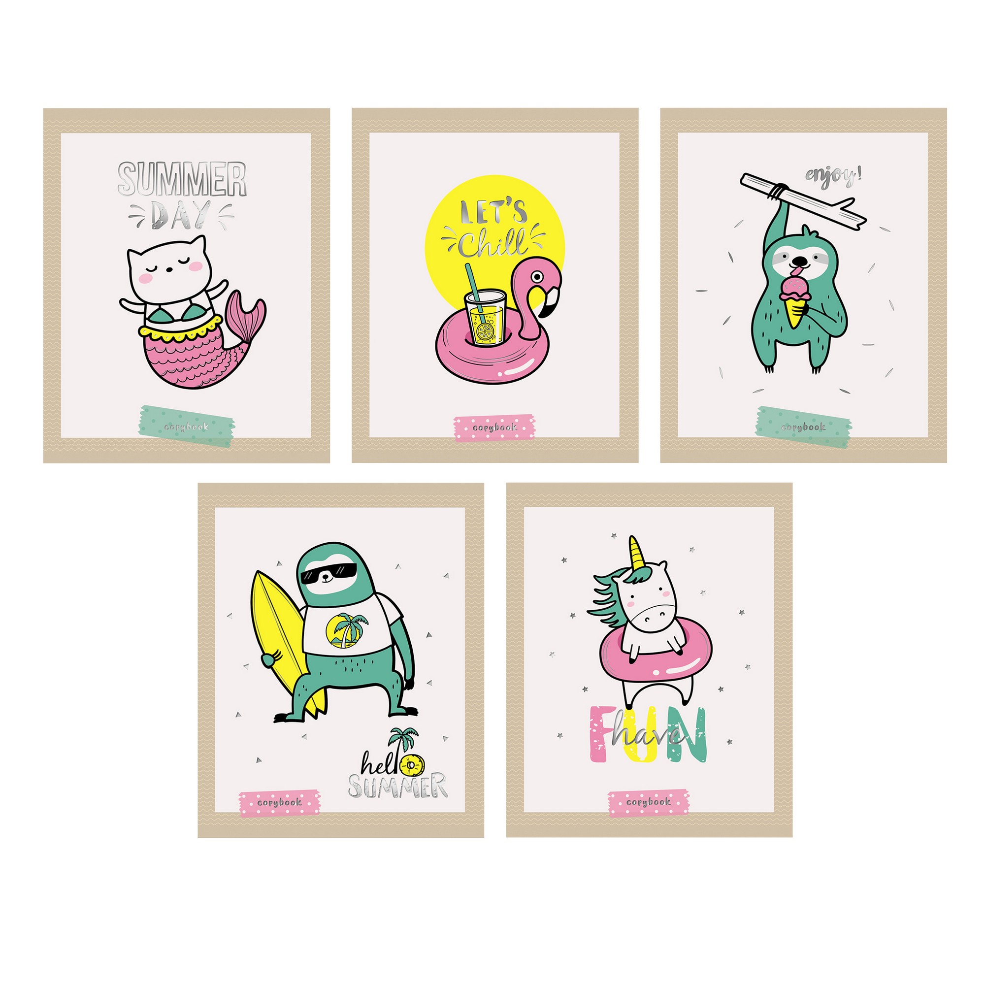 

Тетрадь Канц-Эксмо Летние забавы 48 л клетка