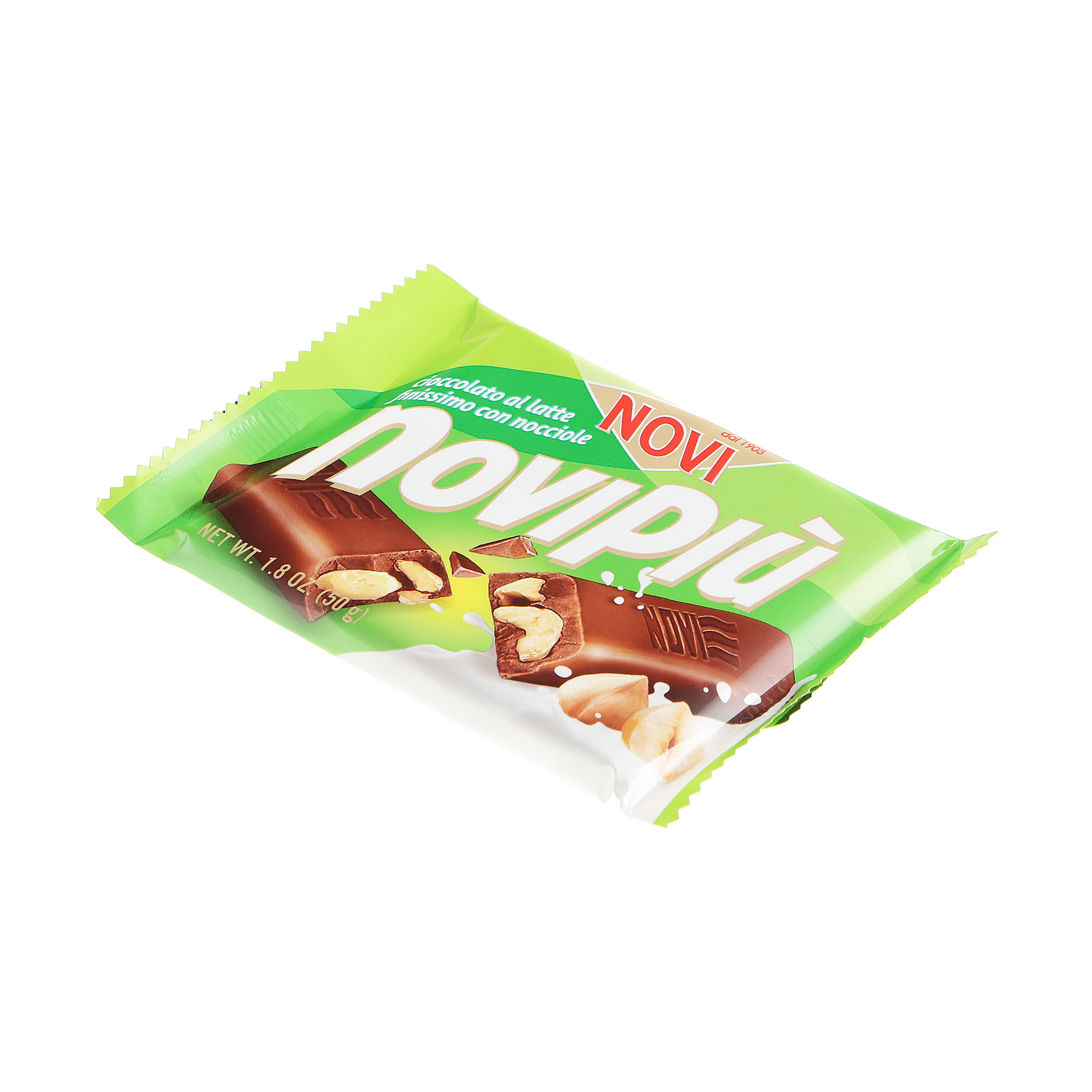 Шоколад молочный NOVIPIU с лесным орехом 50 г