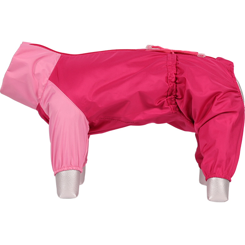фото Дождевик для собак yoriki дабл розовый для девочки l 28 см
