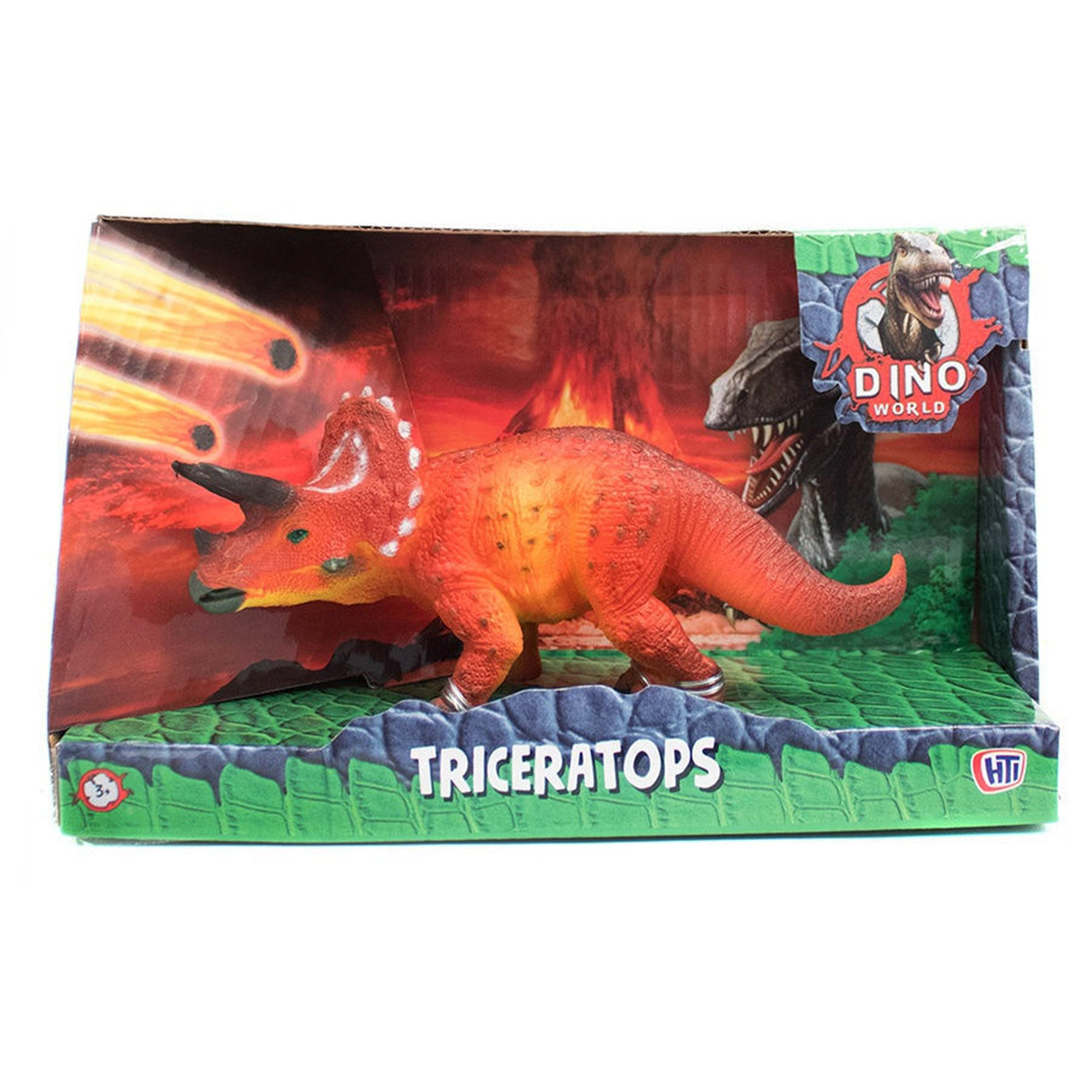 фото Фигурка динозавра hti dino world "трицератопс" 16 см