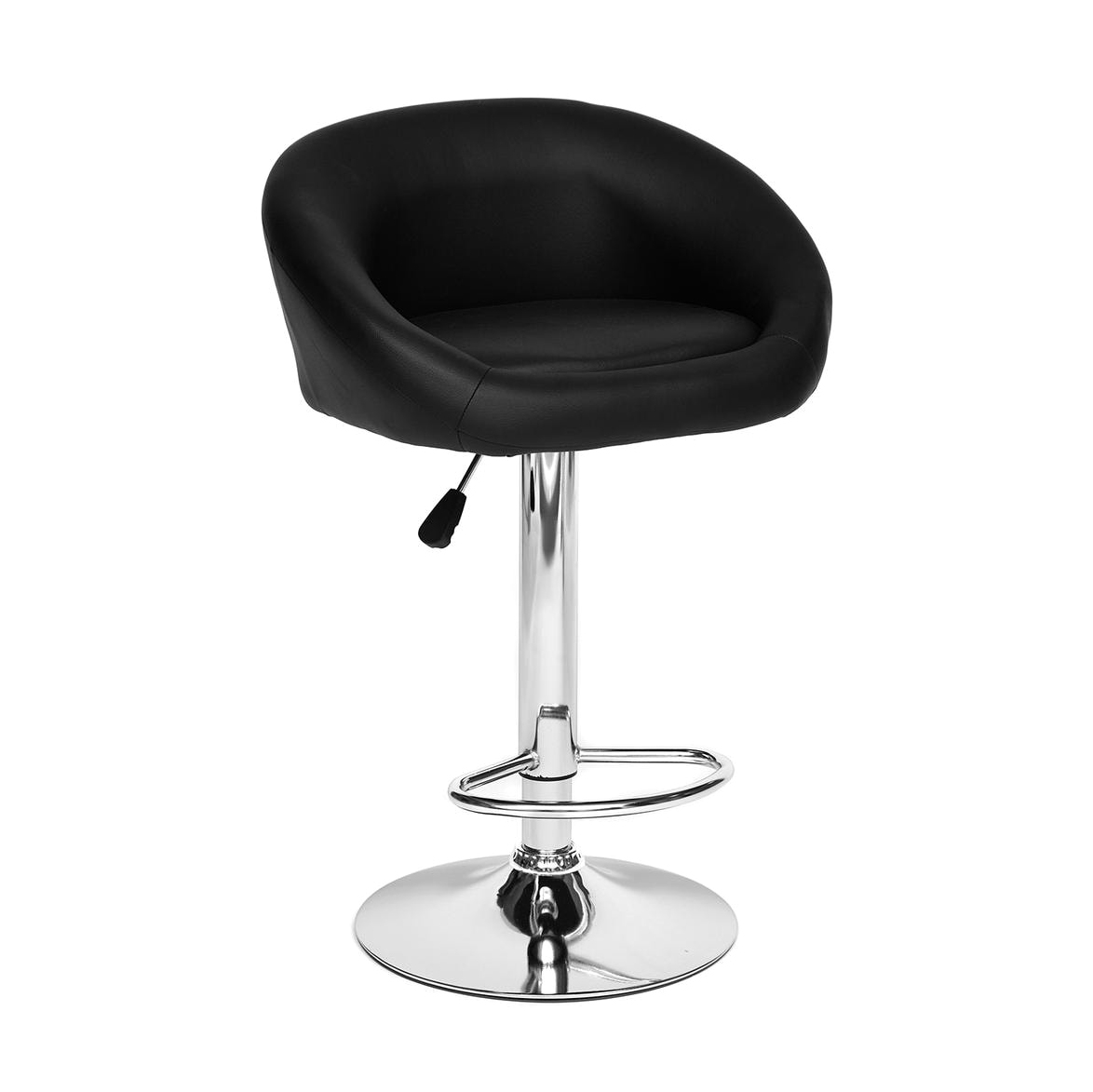 Барный стул TC черный 5xx43x102,5 см, цвет хром - фото 1