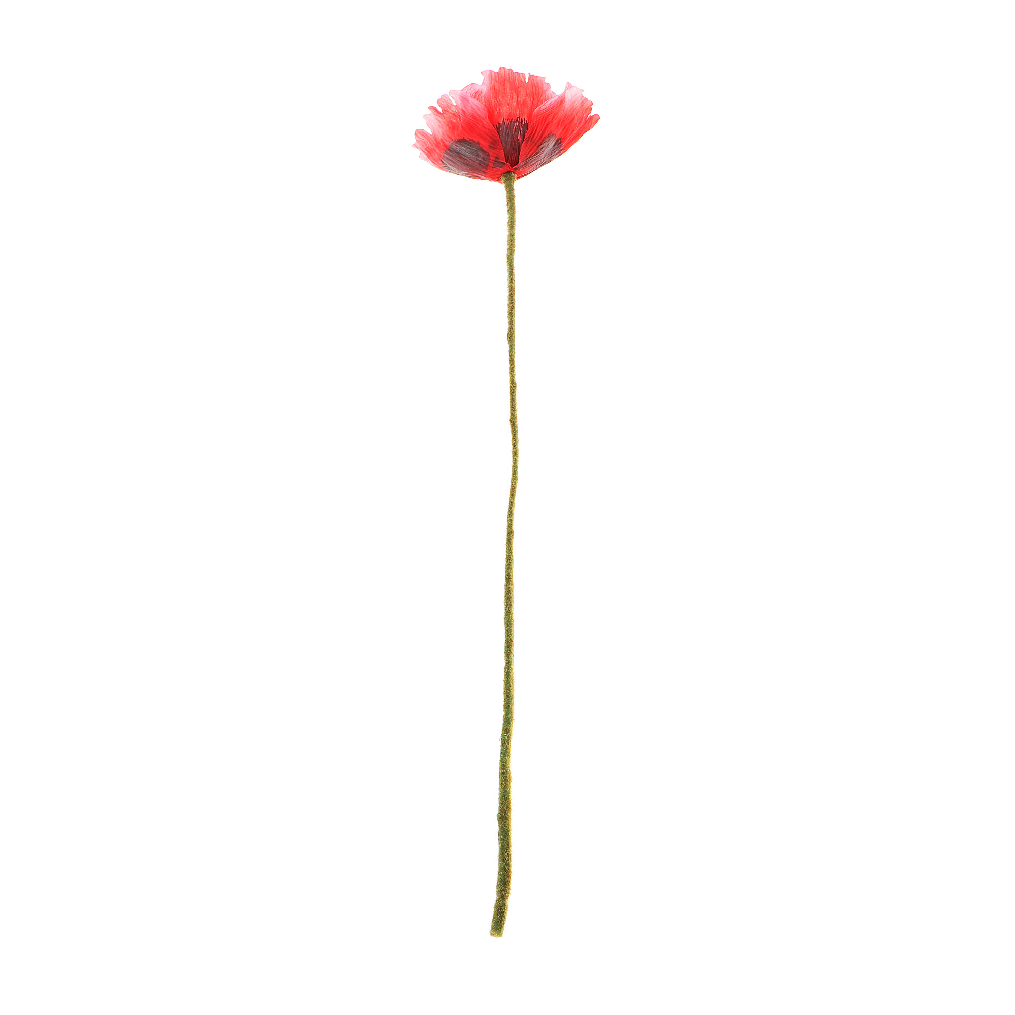 Цветок искусственный Dpi мак 60см красный