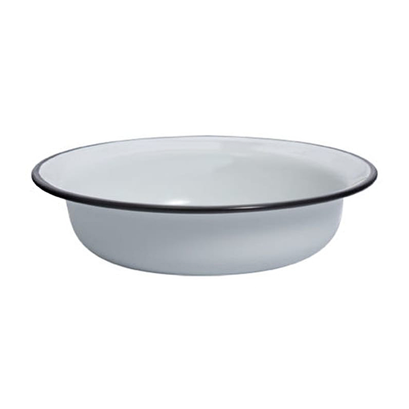 фото Миска белая лысьвенские эмали 1 л лзэп (лысьвенский завод эмалированной посуды)