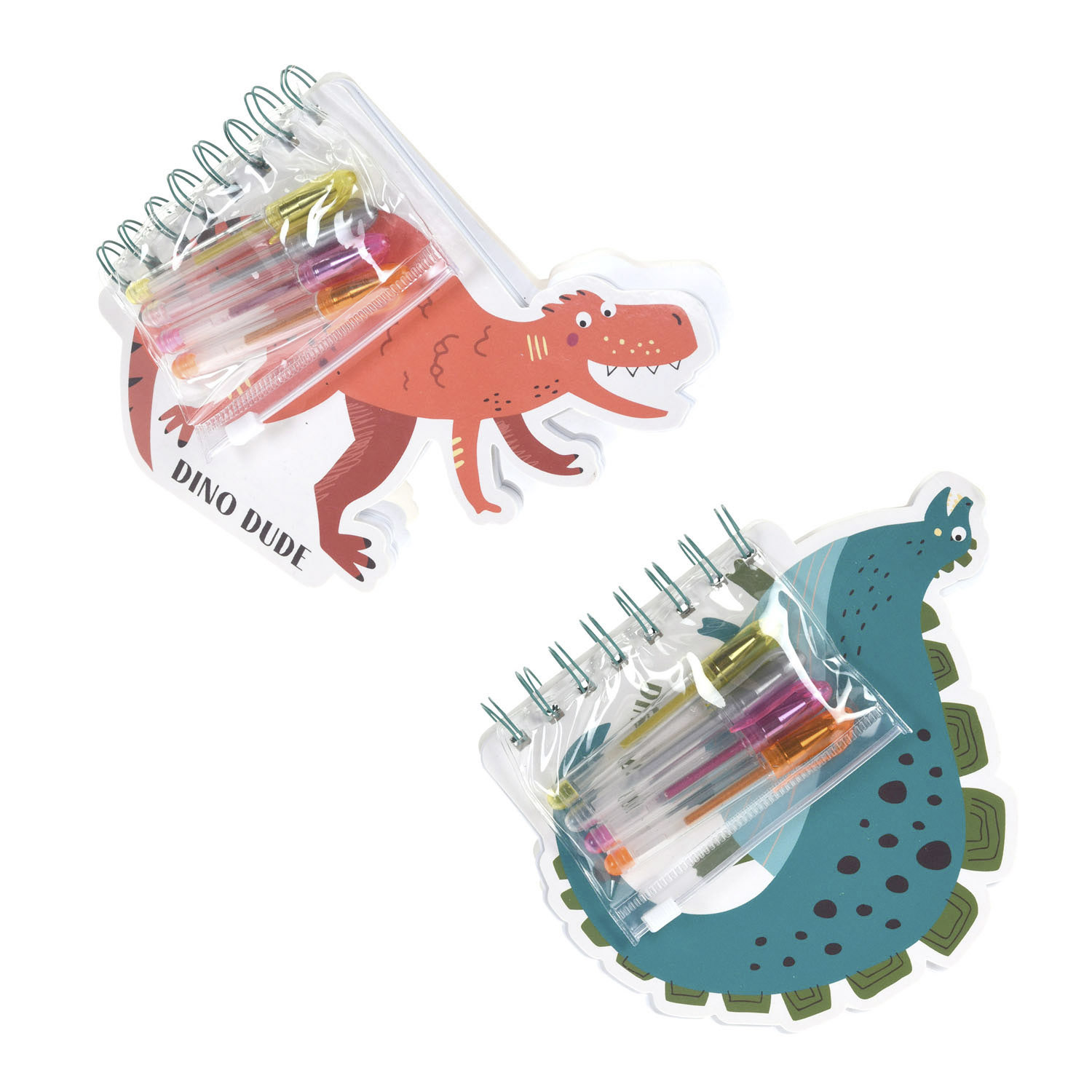 Блокнот Koopman Динозавр с гелевыми ручками, цвет в ассортименте - фото 1