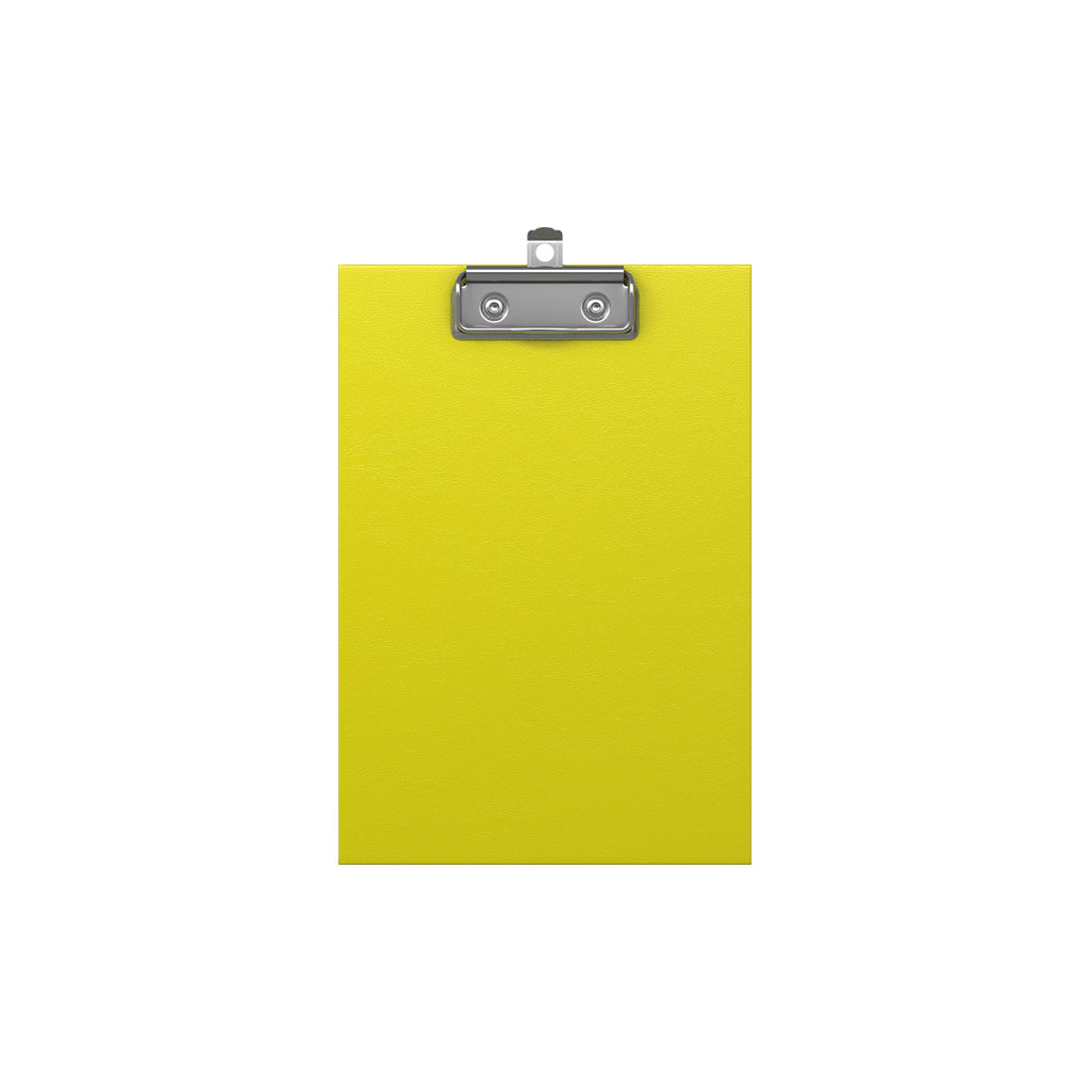 фото Планшет с зажимом erich krause neon, а5, желтый