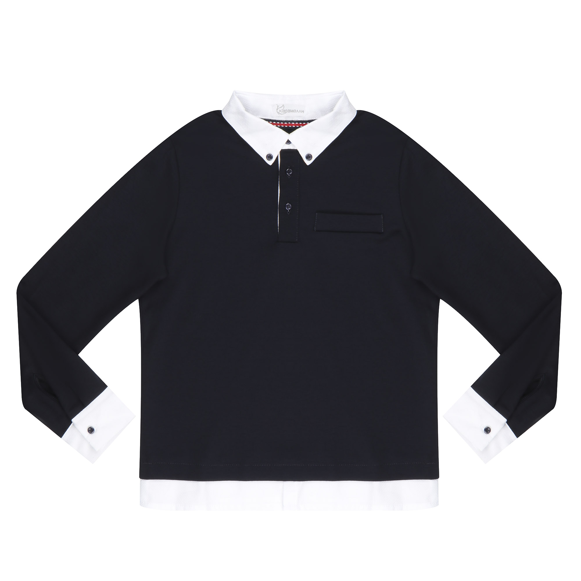 

Джемпер школьный КАРАМЕЛЛИ О13959 для мальчика сине-белый