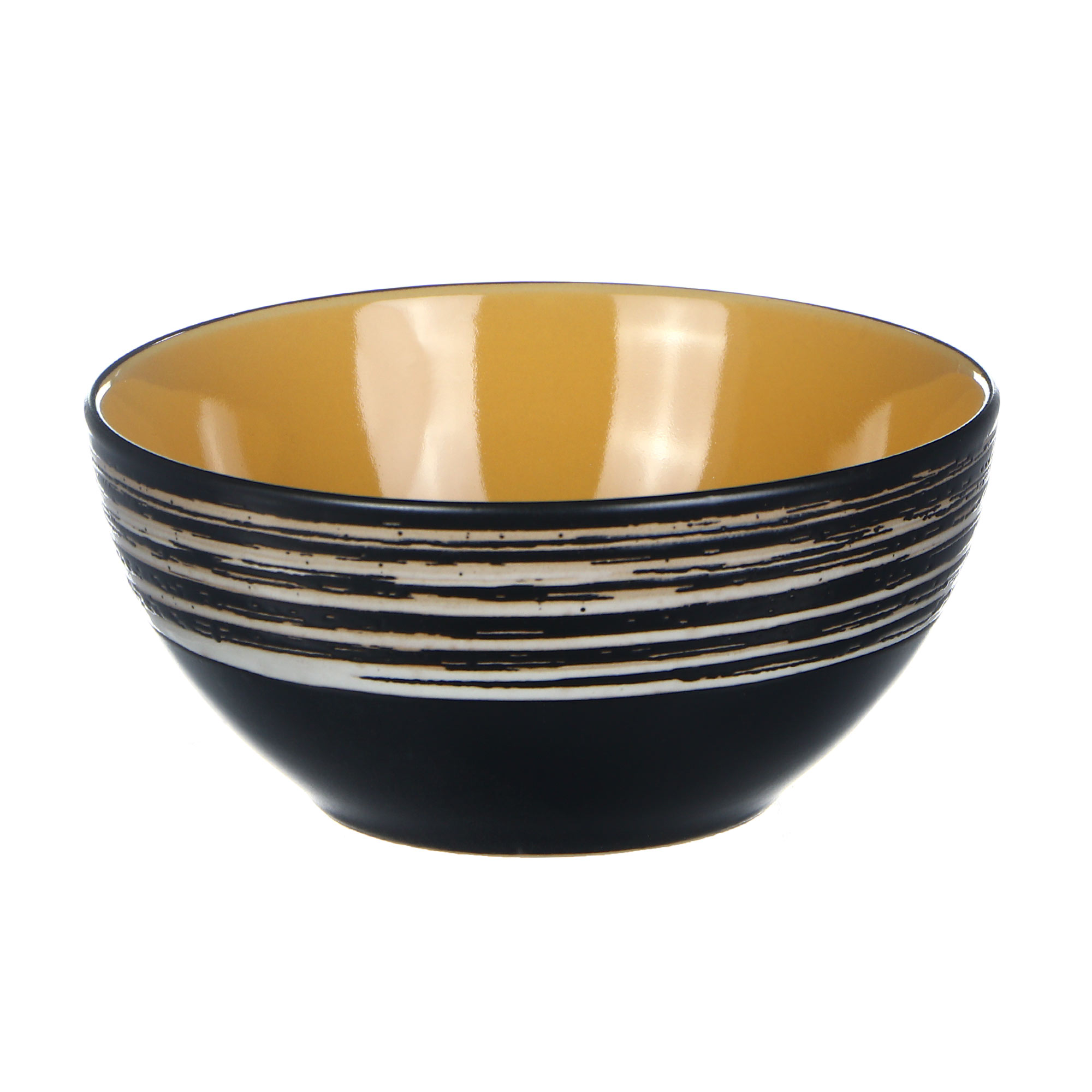 Набор столовый Thomson Pottery Tahiti yellow 16 предметов, цвет черный - фото 5
