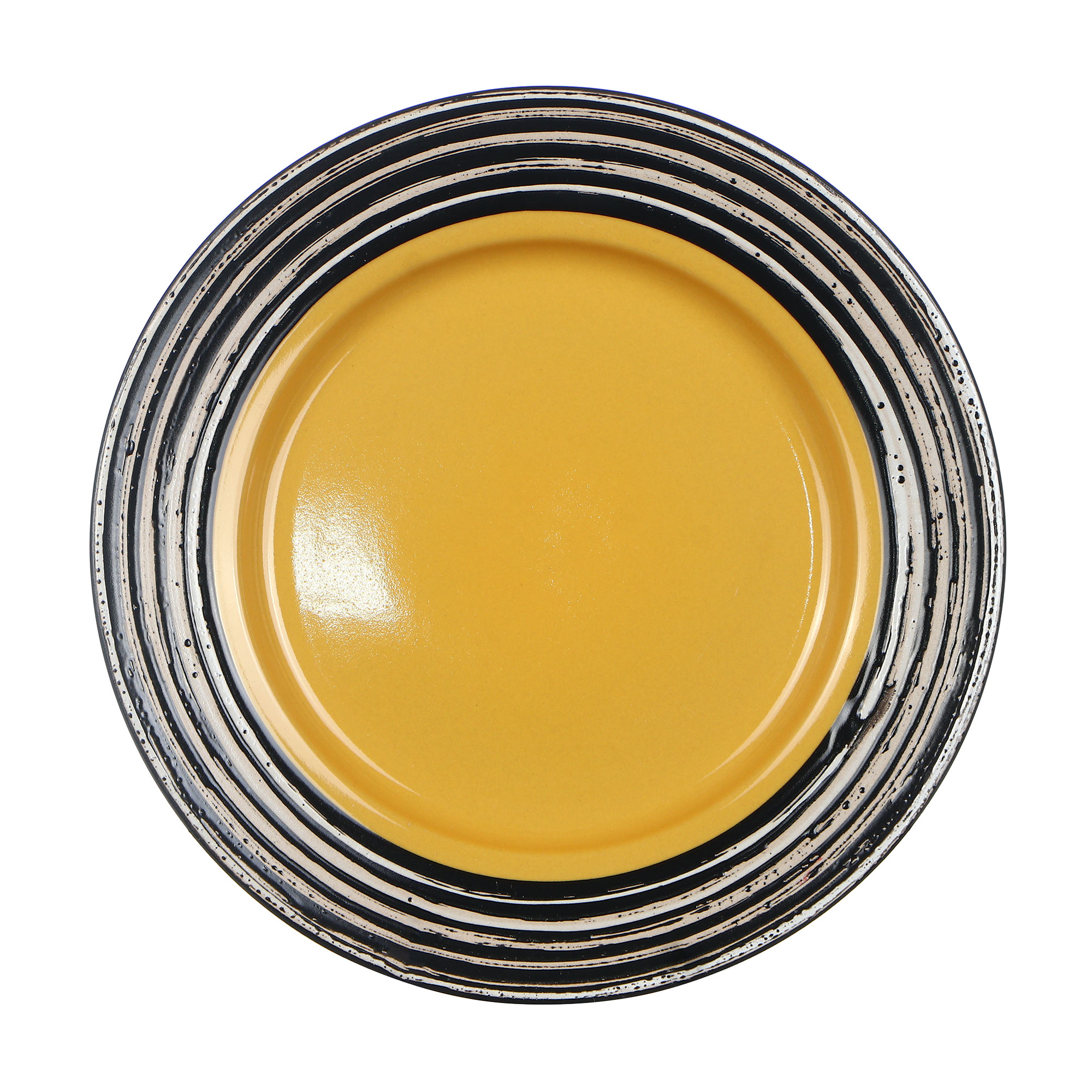Набор столовый Thomson Pottery Tahiti yellow 16 предметов, цвет черный - фото 8