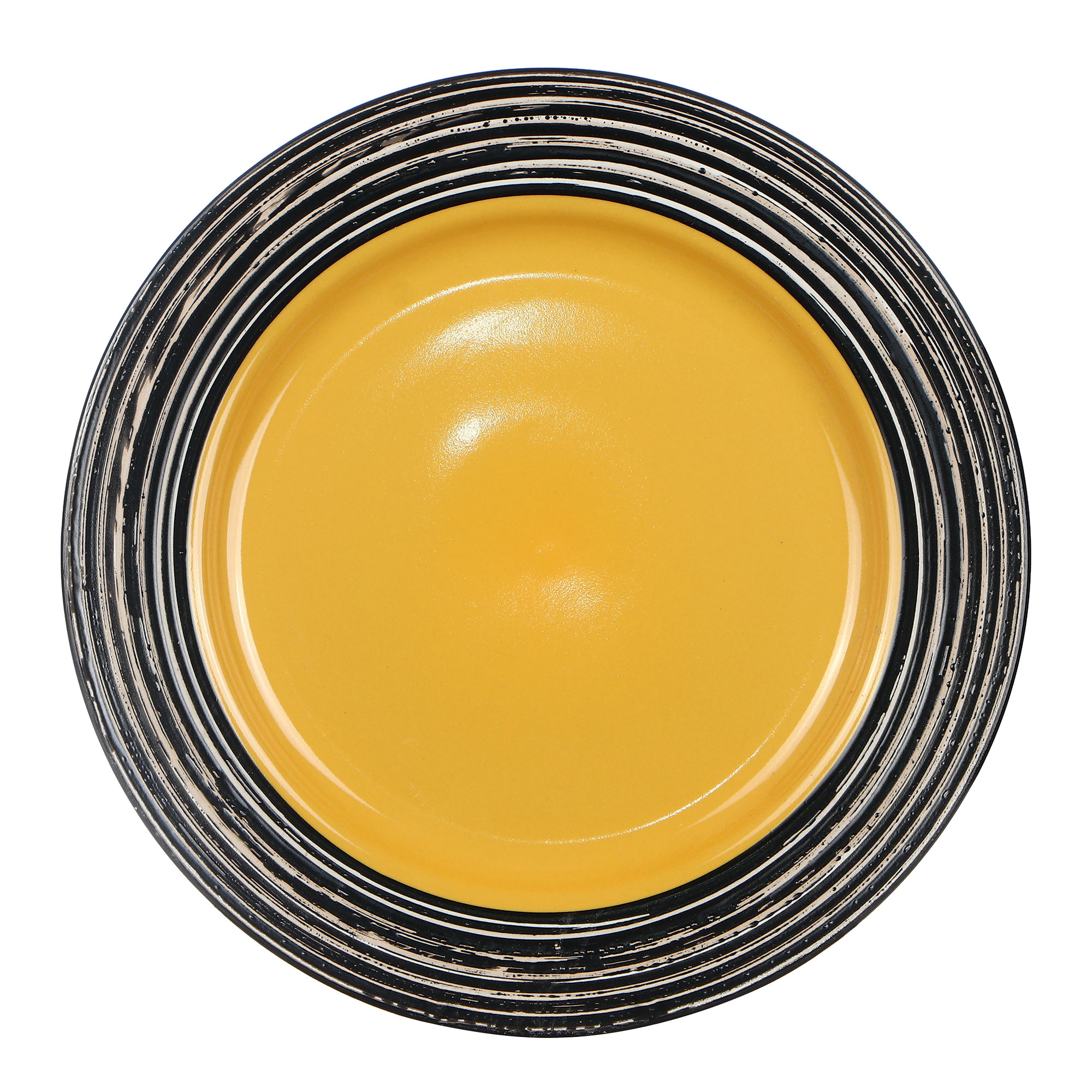 Набор столовый Thomson Pottery Tahiti yellow 16 предметов, цвет черный - фото 10