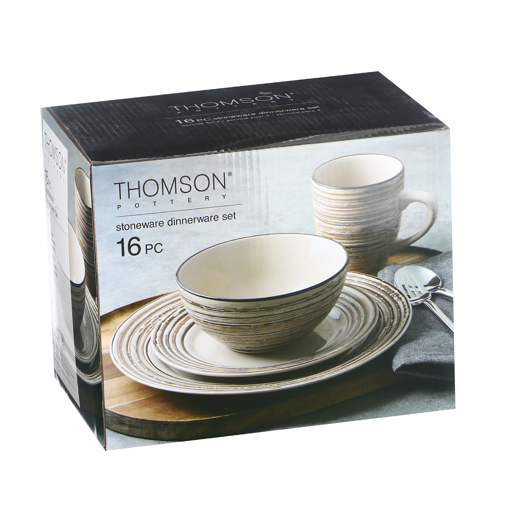 Набор столовый Thomson Pottery Birch 16 предметов, цвет бежевый - фото 13
