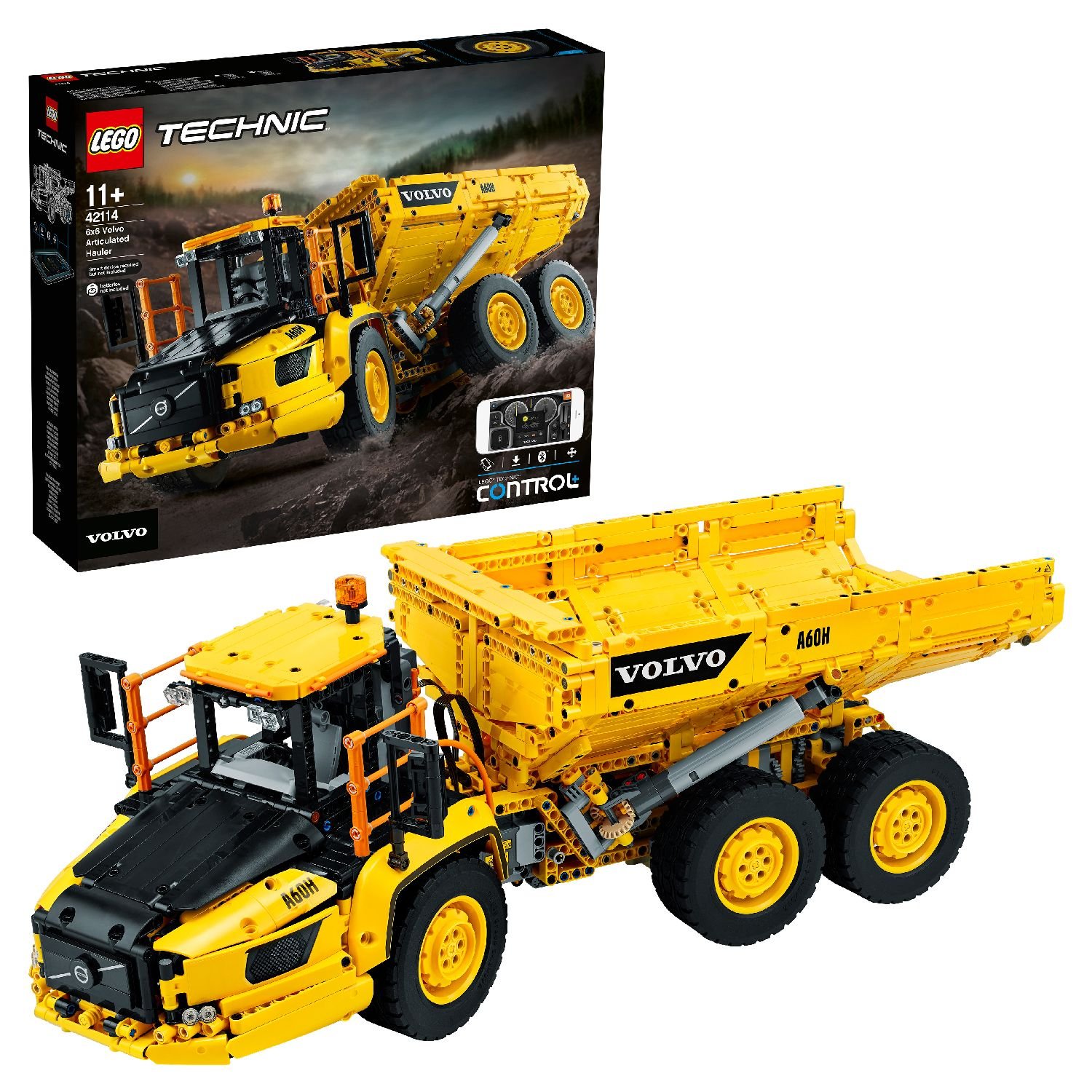 фото Конструктор lego technic самосвал volvo 6х6 42114