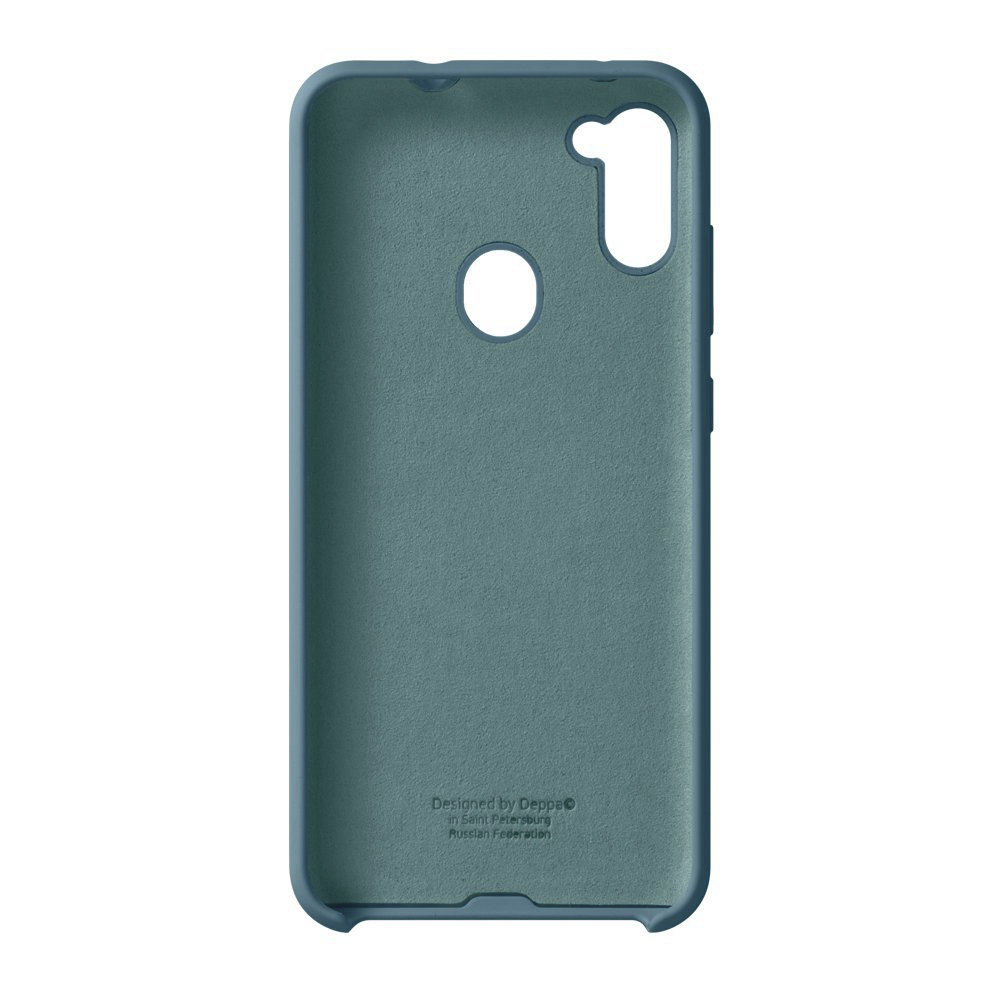 Чехол для смартфона Deppa Liquid Silicone для Samsung Galaxy A11 (2020), синий Galaxy A11 (2020) - фото 2