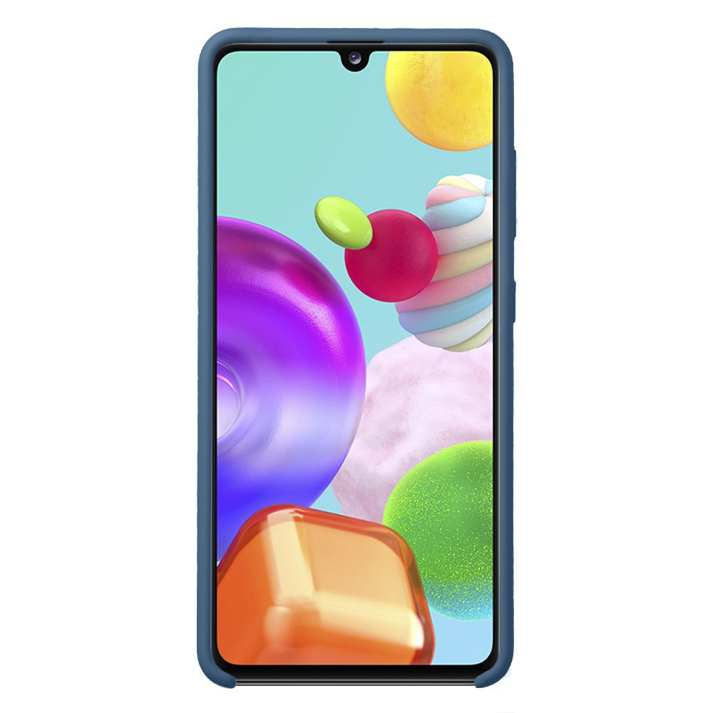 Чехол для смартфона Deppa Liquid Silicone для Samsung Galaxy A41 (2020) синий Galaxy A41 (2020) - фото 3