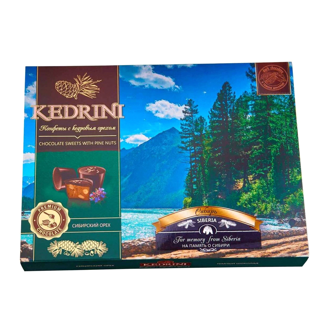 Конфеты Kedrini орех в темном шоколаде 160 г