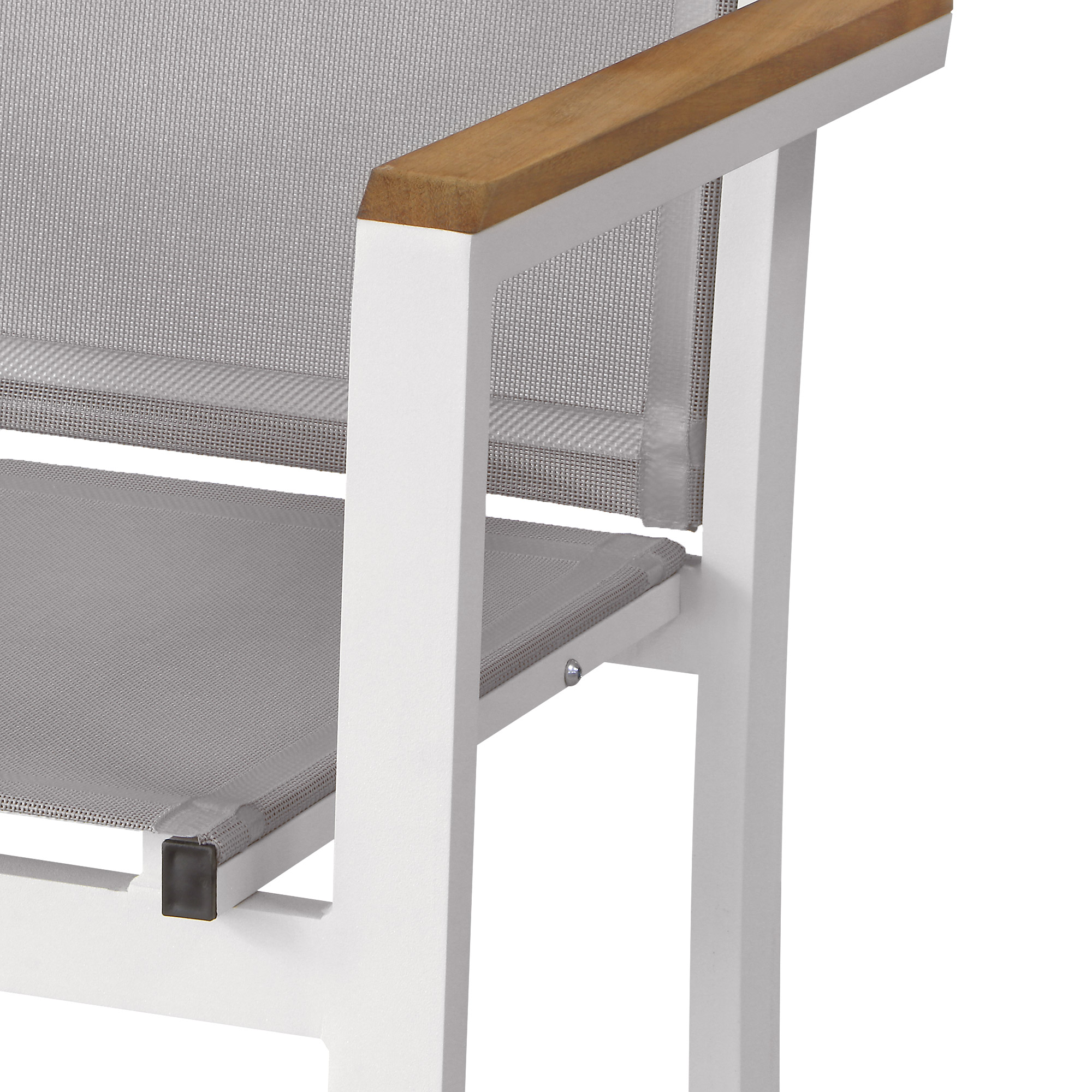 Комплект мебели Erinoz стол+6 кресел, цвет белый, размер 48х40х90 - фото 6