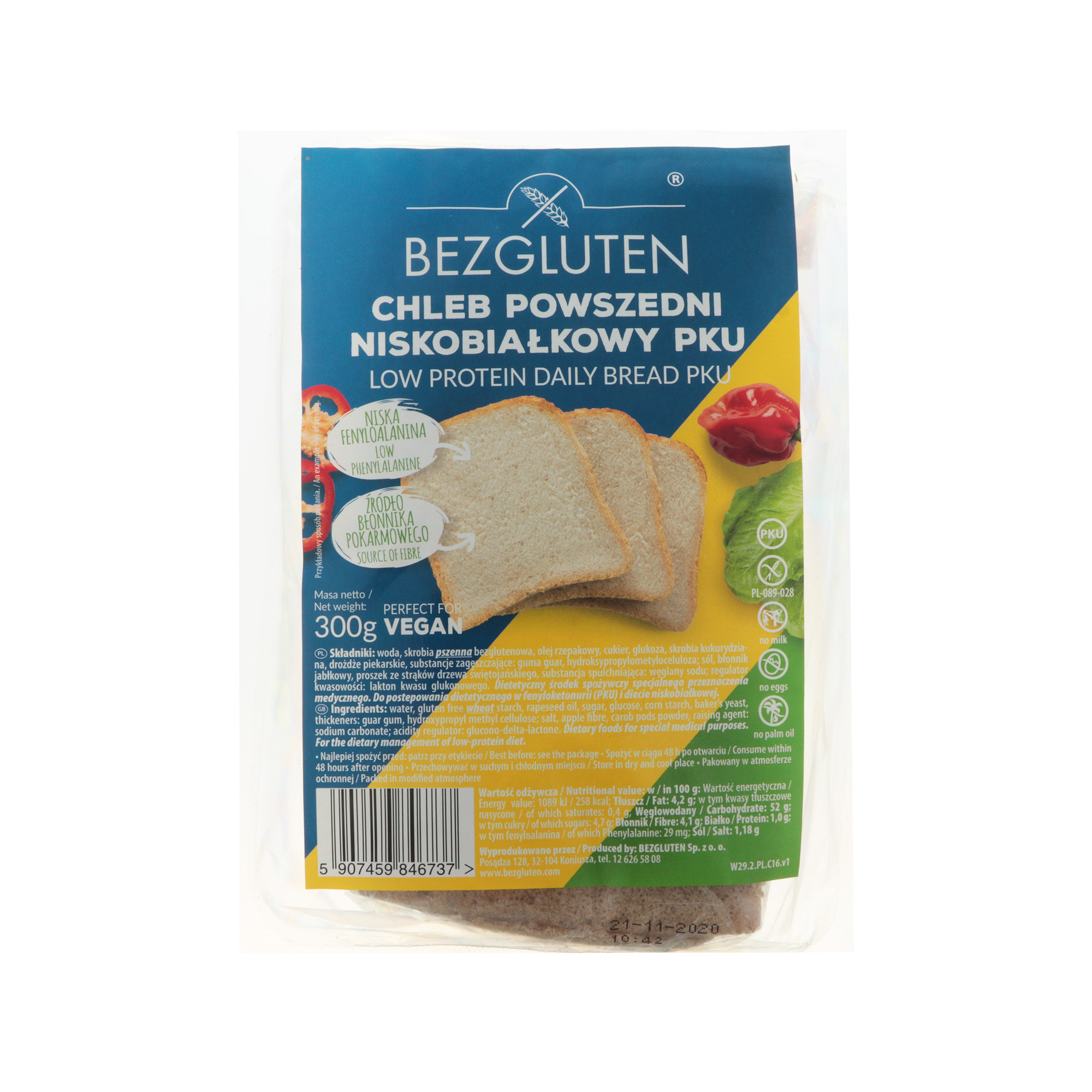 Хлеб повседневный  Bezgluten 300 г