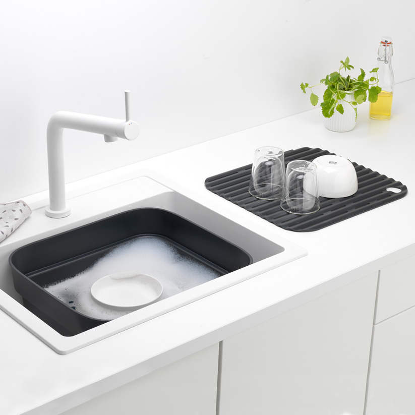 фото Подставка для мытья посуды brabantia sink side темно-серая