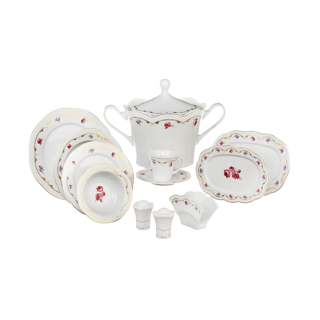Набор столово-чайный Kutahya porselen Lindos 80 предметов декор 8576