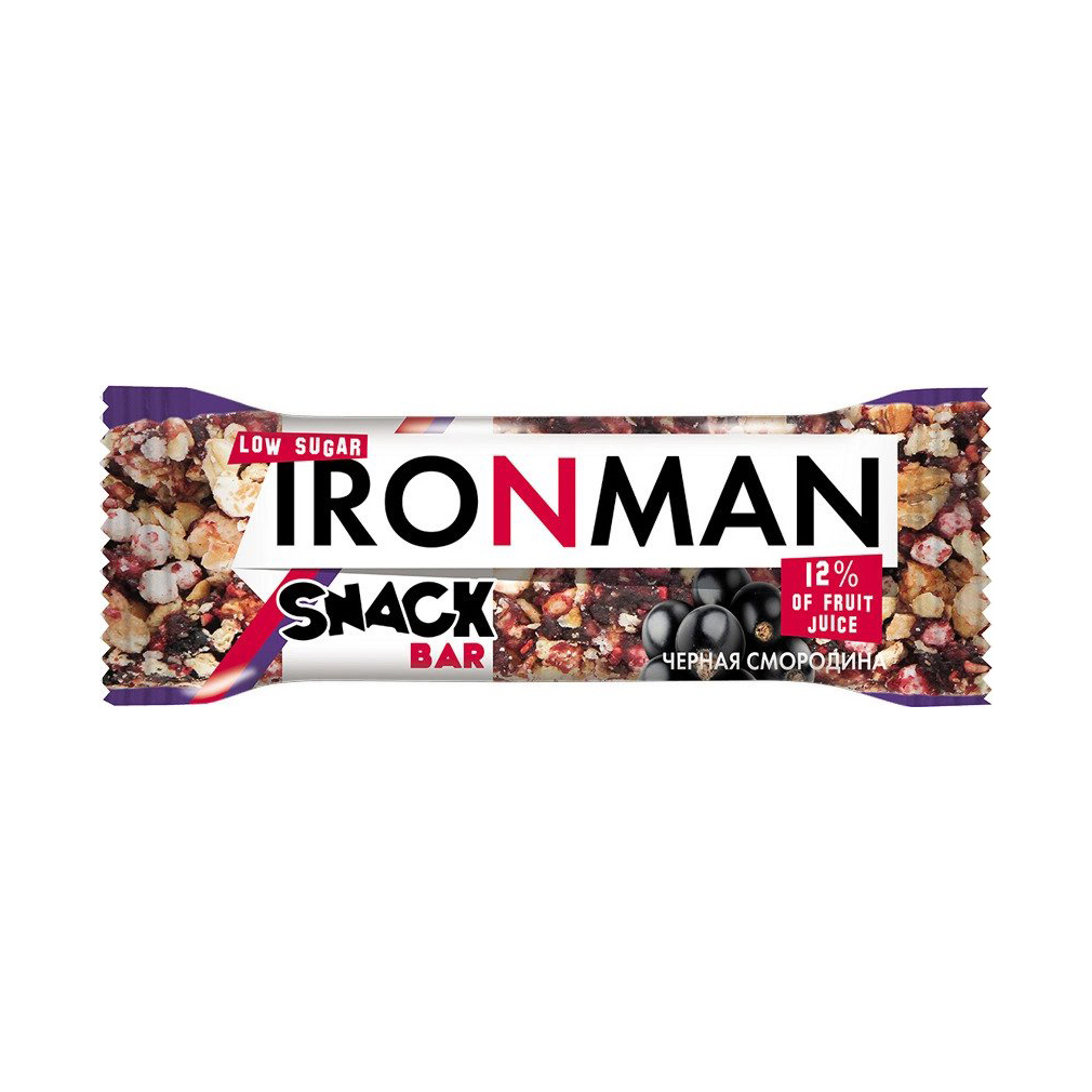 фото Спортивный батончик ironman snack bar черная смородина 40 г