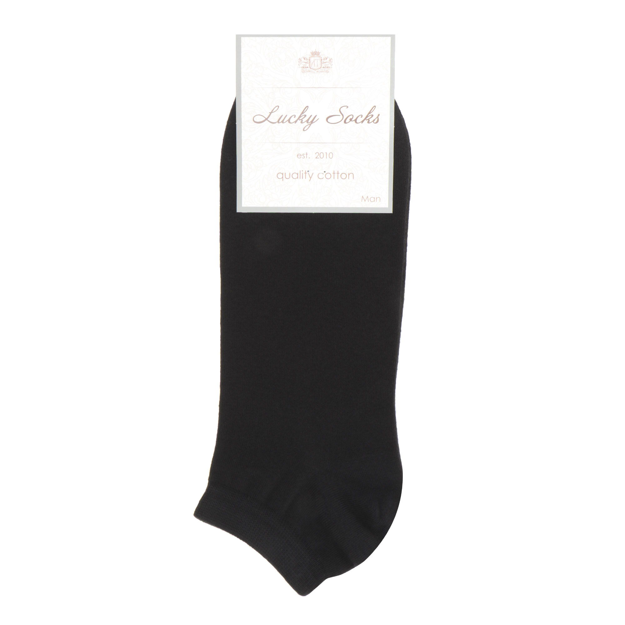 Носки мужские Lucky Socks 25-27 черные 1 пара, цвет черный, размер 25-27 - фото 1