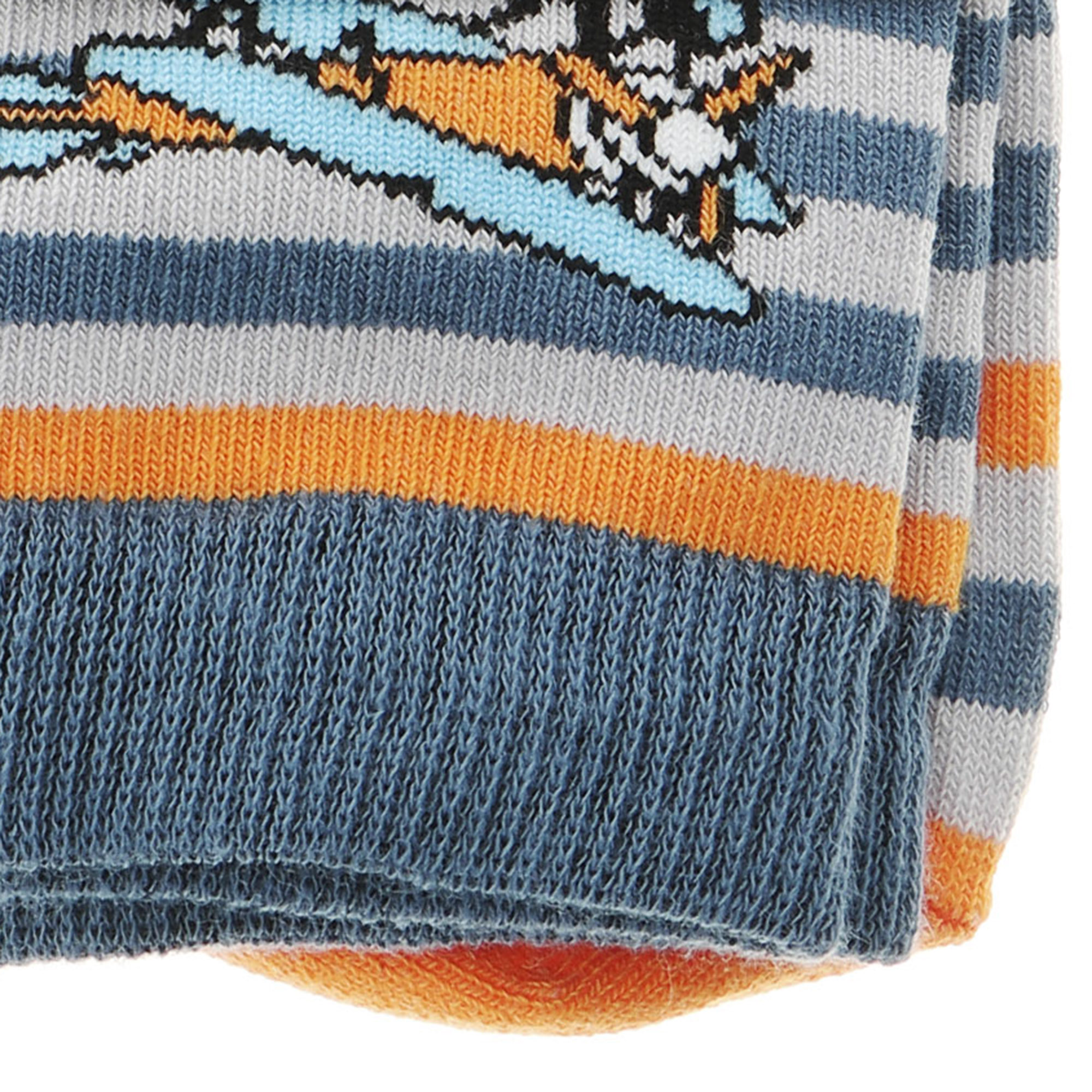 Носки детские Lucky Socks 18-20 НДГ-0194, цвет джинсовый/оранжевый, размер 18-20 - фото 2