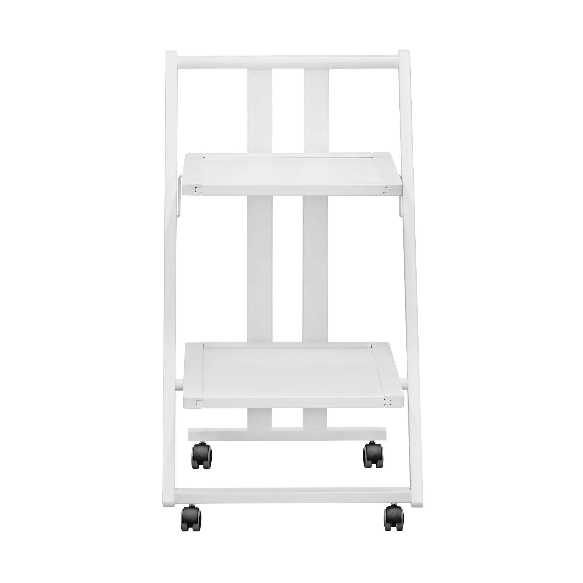 Столик сервировочный на колесах Arit bianco 2 уровня, цвет белый - фото 2