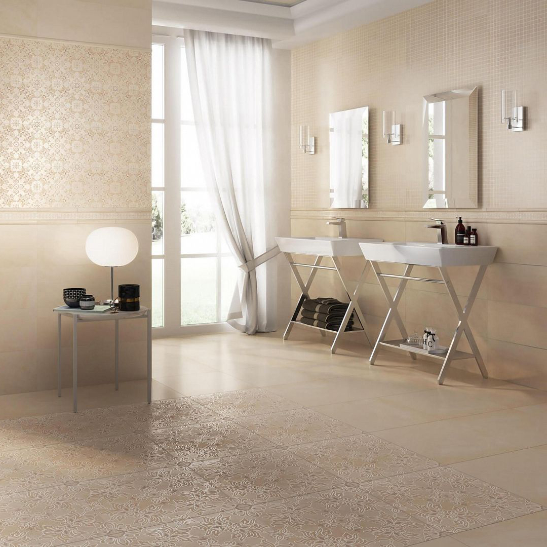 фото Плитка kerama marazzi трианон беж обрезной 50,2x50,2x0,95 см sg457400r