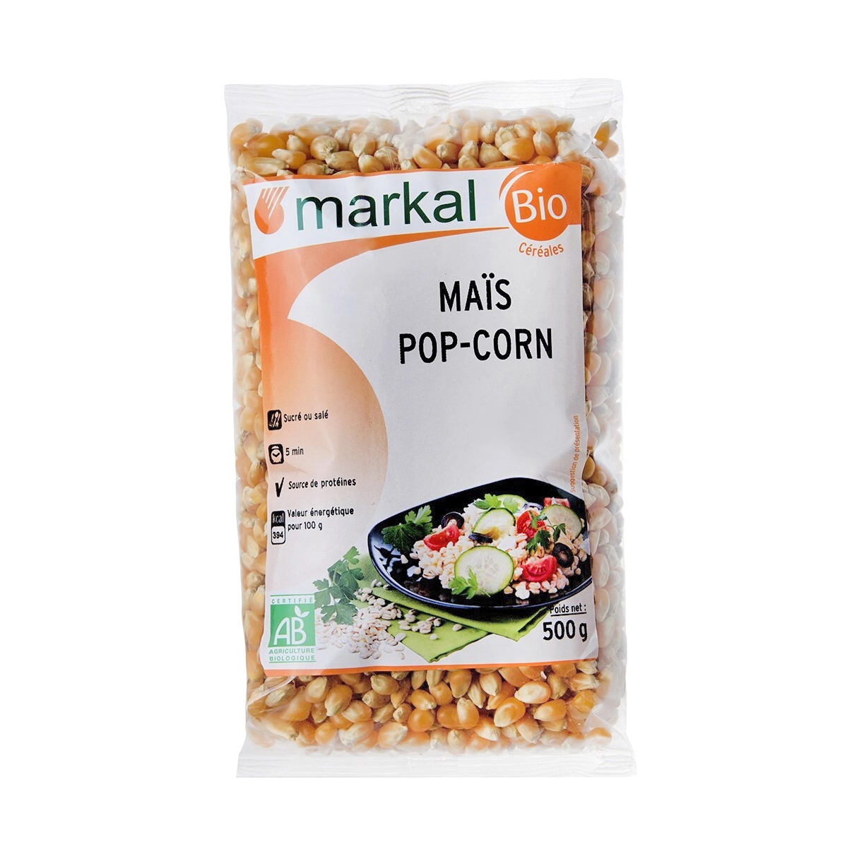 Зерна кукурузы Markal для попкорна 500 г 269₽