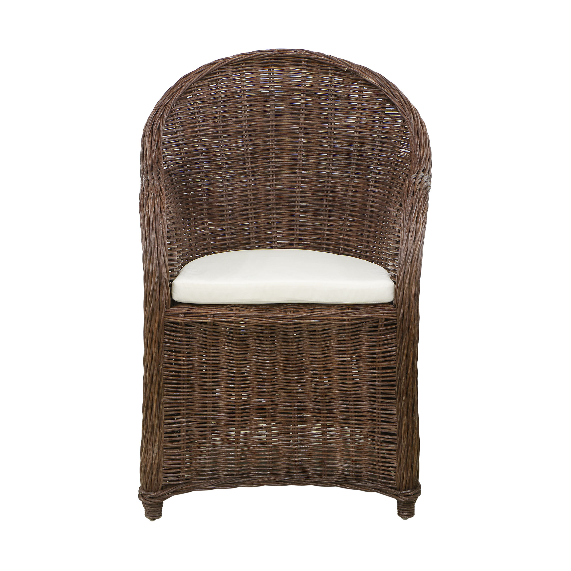 фото Кресло rattan grand aktau c подушкой medium brown