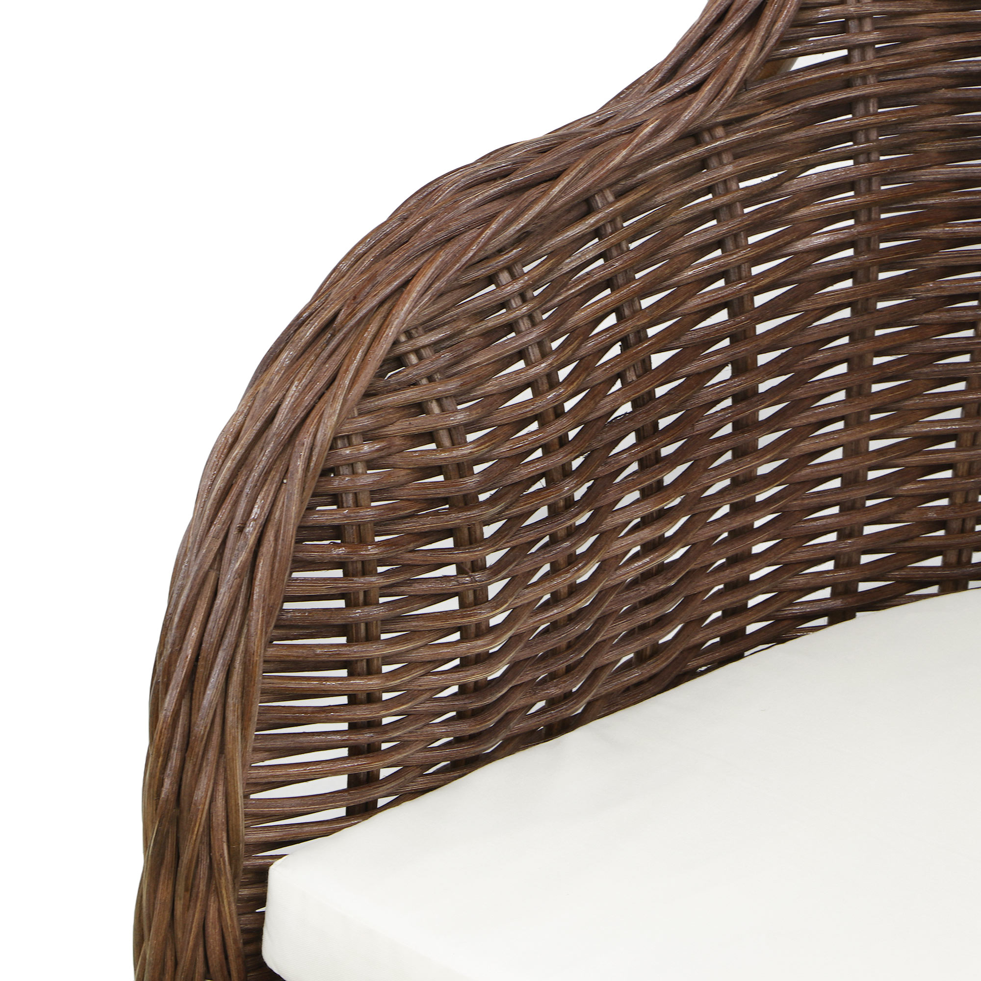 фото Кресло rattan grand aktau c подушкой medium brown