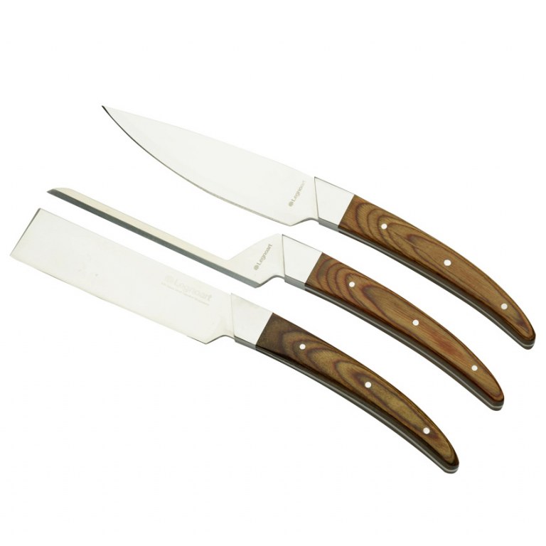 Набор ножей для сыра Legnoart Caseus 3 шт, цвет стальной - фото 1