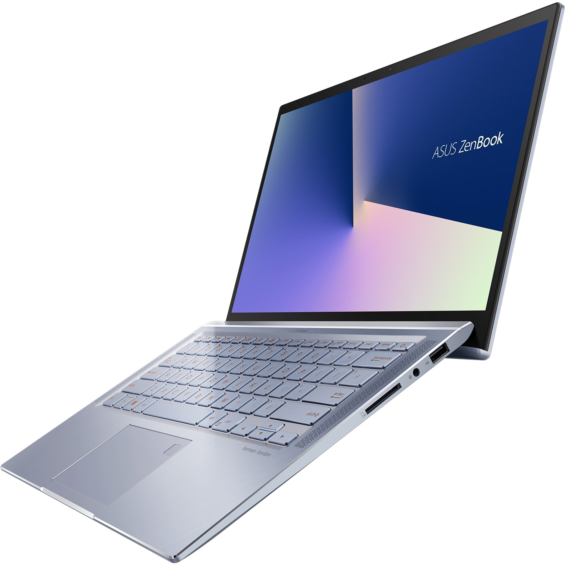 фото Ноутбук asus zenbook 14 um431da-am010t (90nb0pb3-m01440) utopia blue metal