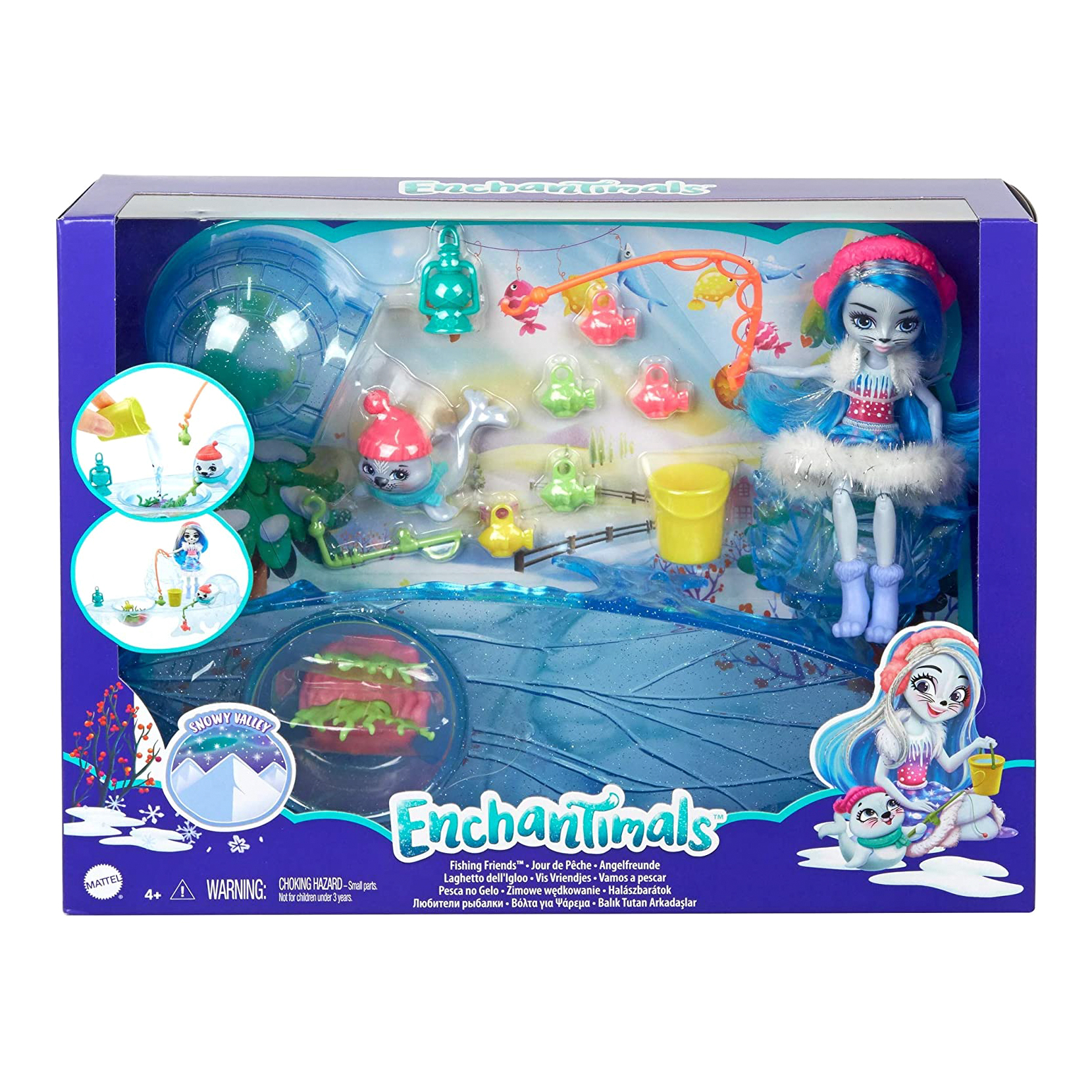 фото Игровой набор enchantimals fishing friends любители рыбалки mattel