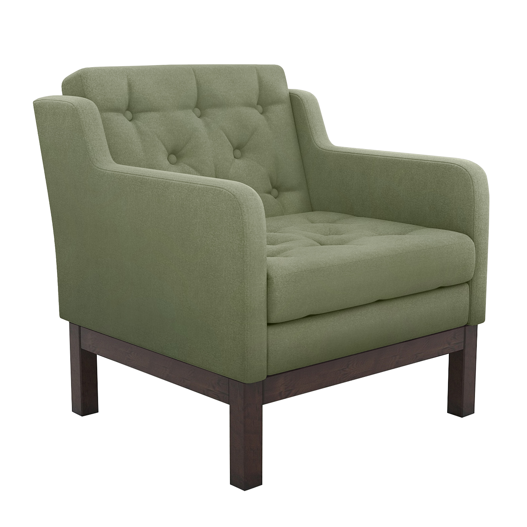 Кресло AS Алана 75.5x82x83 венге/зеленый