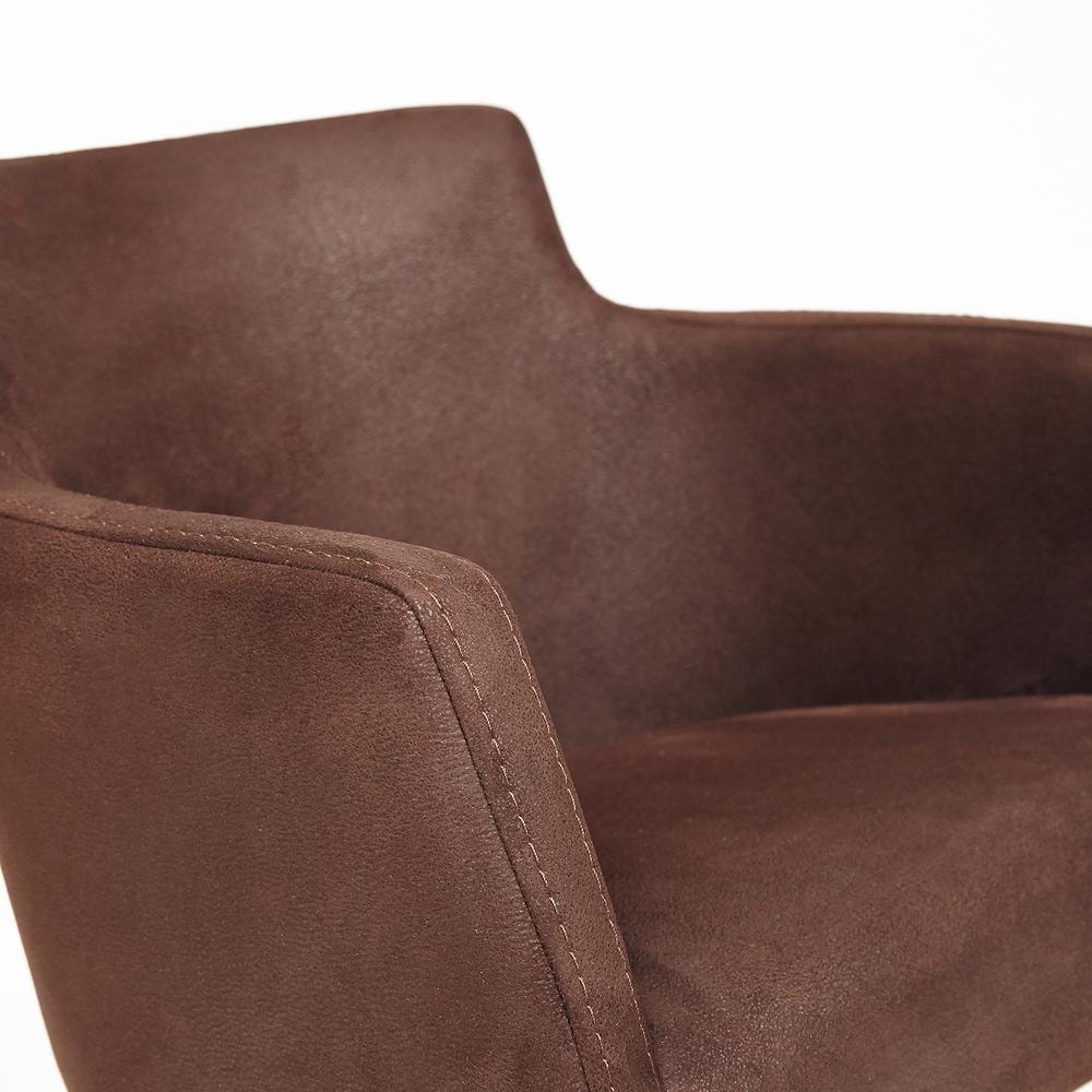 Кресло TC wenge нубук коричневый 65х56х77 см, цвет венге - фото 2