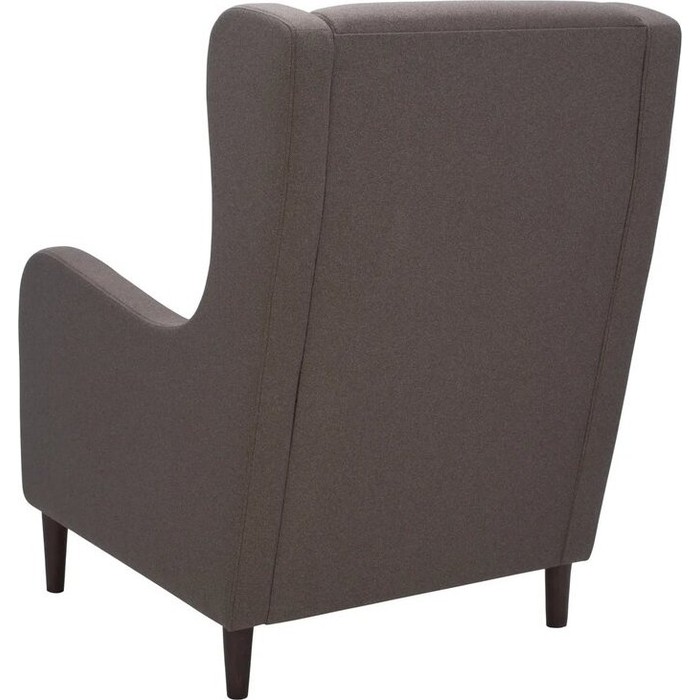 Кресло LS Алана ткань milos 20/milos 09, цвет темно-коричневый, подушка светло-коричневая - фото 4
