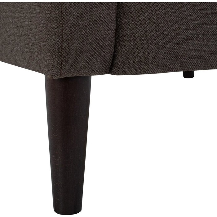 Кресло LS Алана ткань milos 20/milos 09, цвет темно-коричневый, подушка светло-коричневая - фото 5