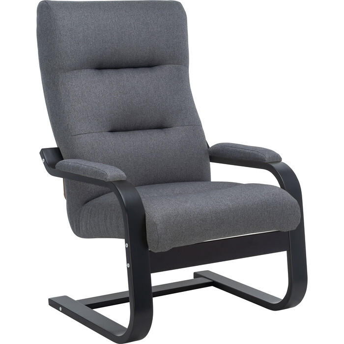 Кресло LS Бетти венге ткань малмо 95, цвет серый - фото 2