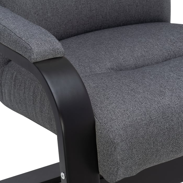Кресло LS Бетти венге ткань малмо 95, цвет серый - фото 5