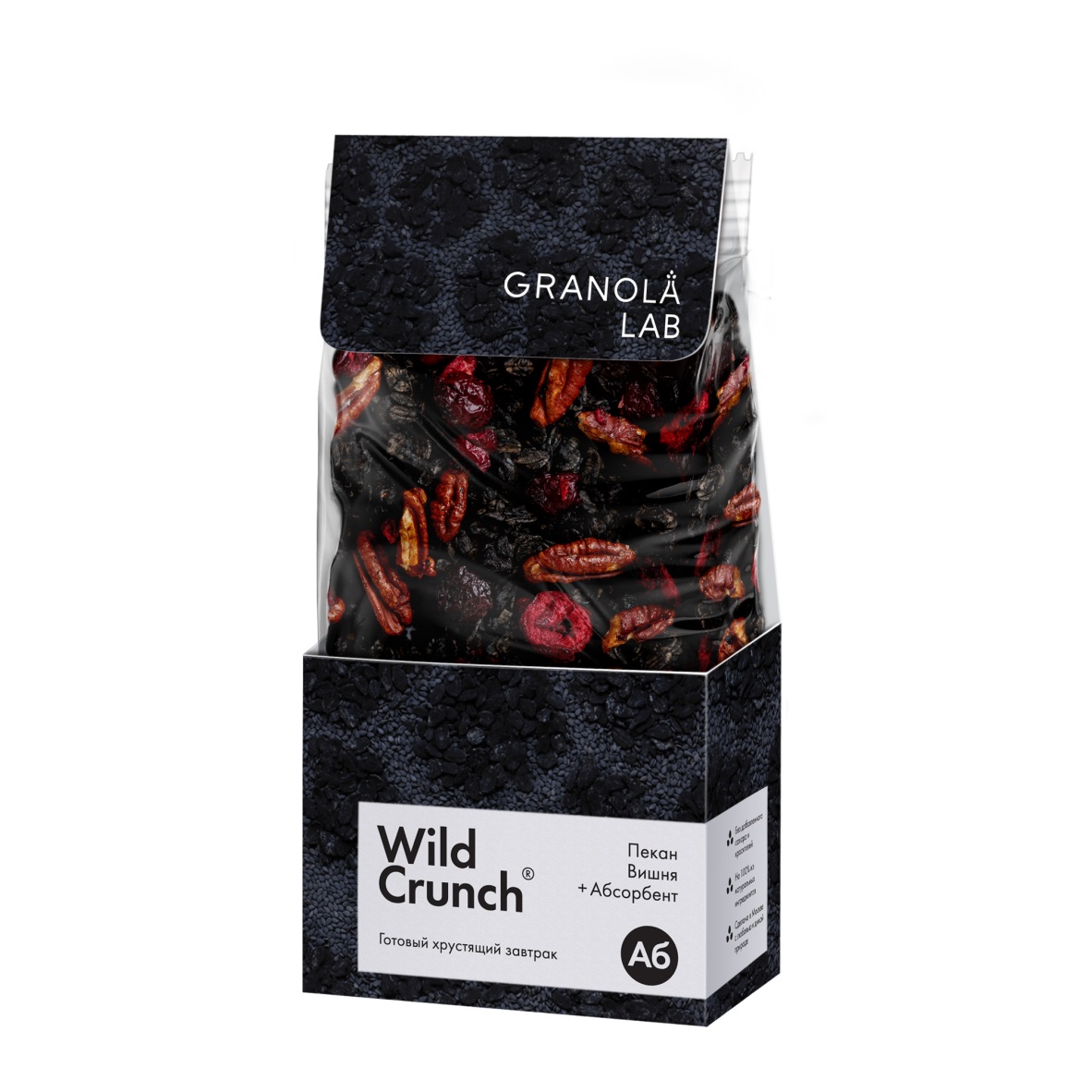 Гранола Granola.Lab Wild Crunch Вишня, пекан + абсорбент 260 г