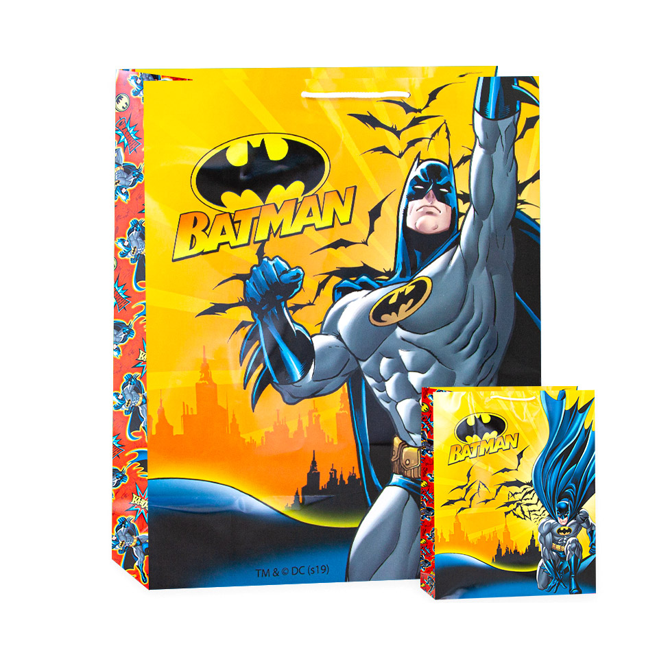 Пакет подарочный большой ND Play Batman 22х31х10 см, цвет мультиколор - фото 1