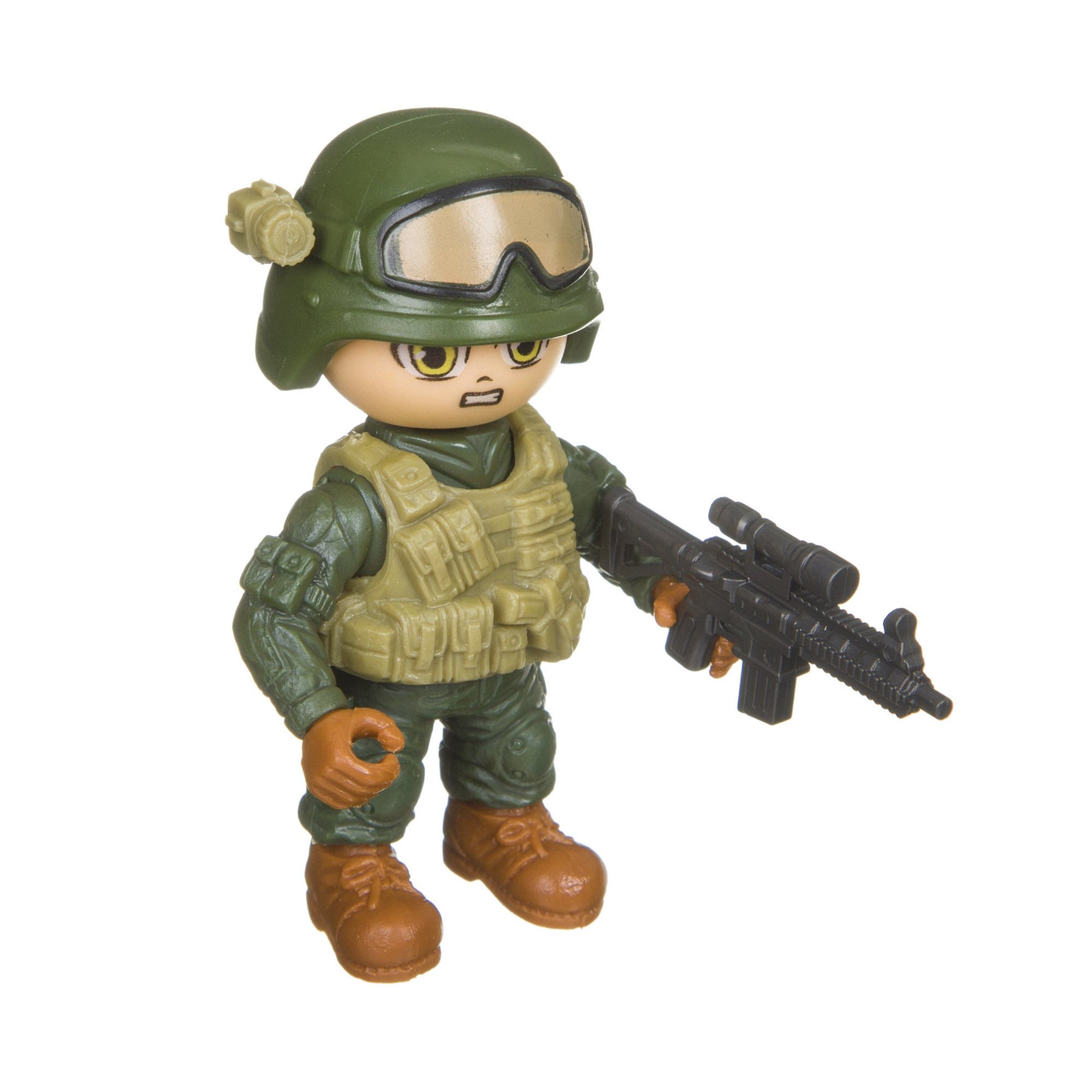фото Разборный солдатик с оружием bondibon "боец" армия вв4597