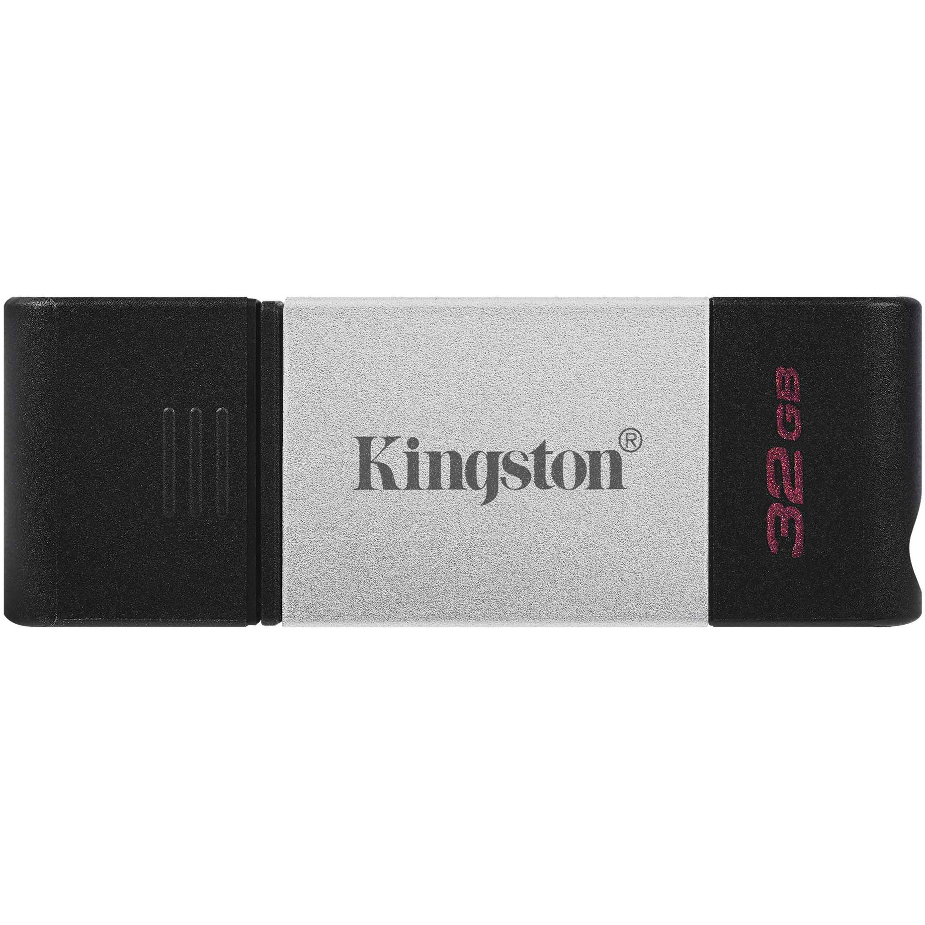 Флеш-накопитель Kingston DataTraveler 80 USB 32 Гб, цвет серебристый - фото 1