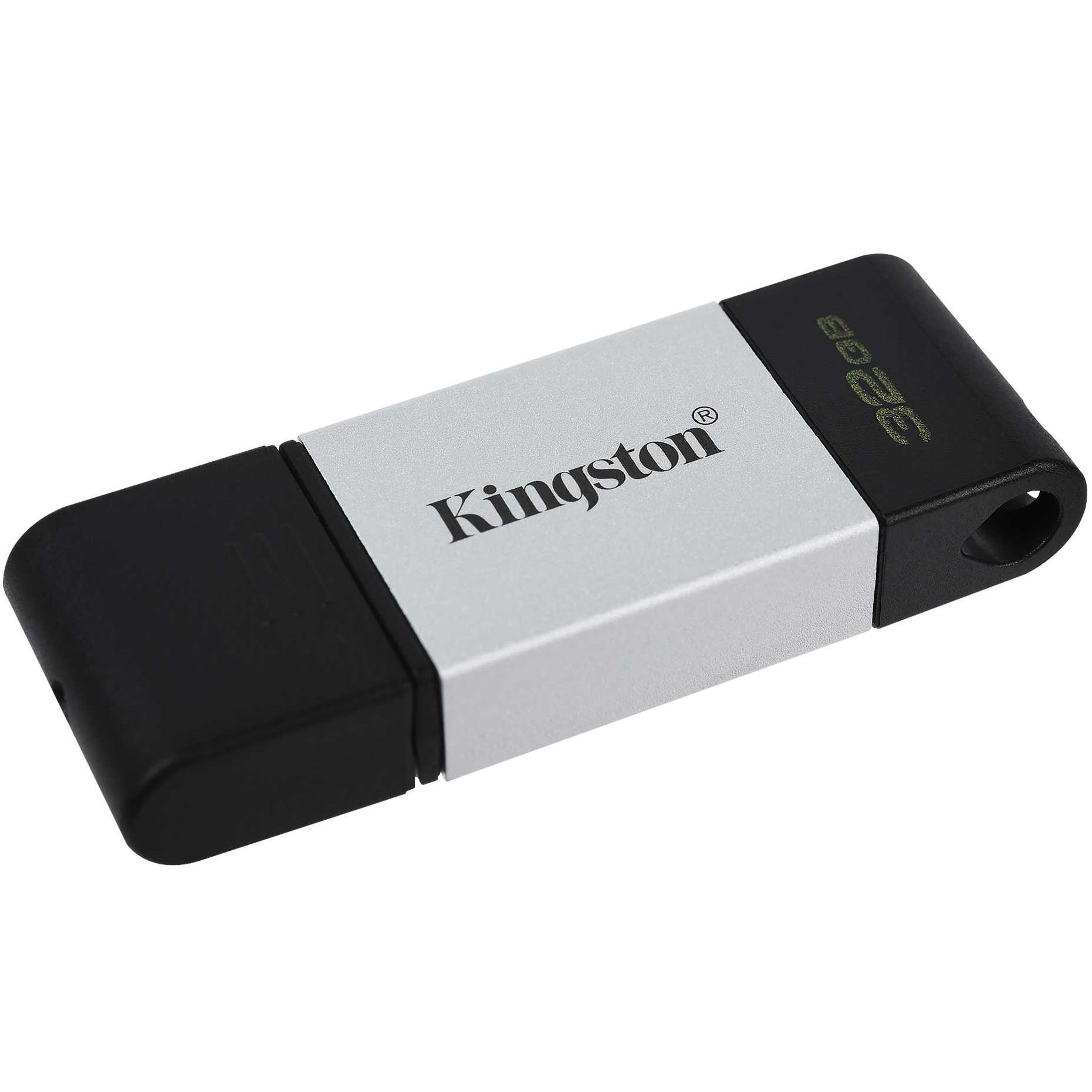 Флеш-накопитель Kingston DataTraveler 80 USB 32 Гб, цвет серебристый - фото 2