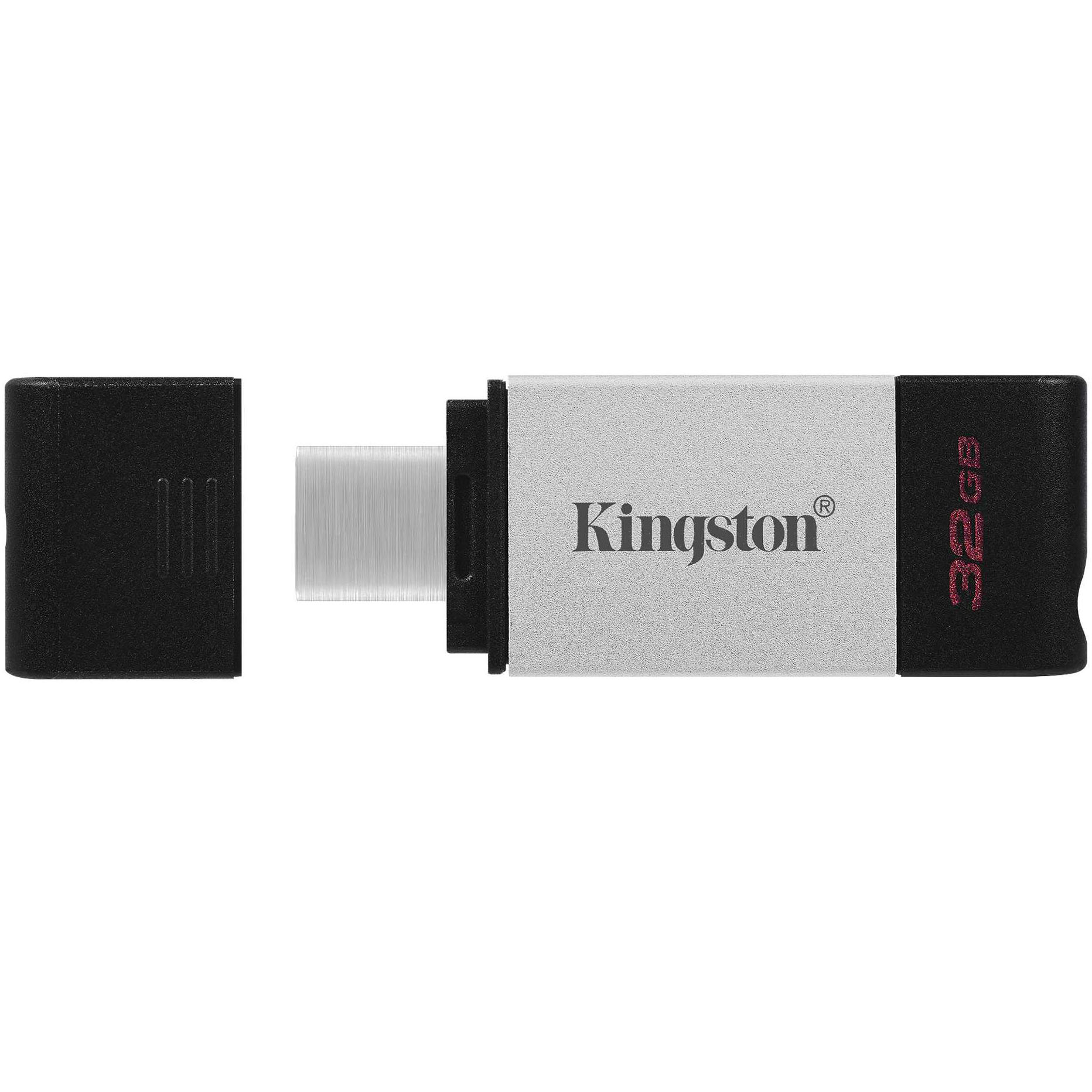Флеш-накопитель Kingston DataTraveler 80 USB 32 Гб, цвет серебристый - фото 3