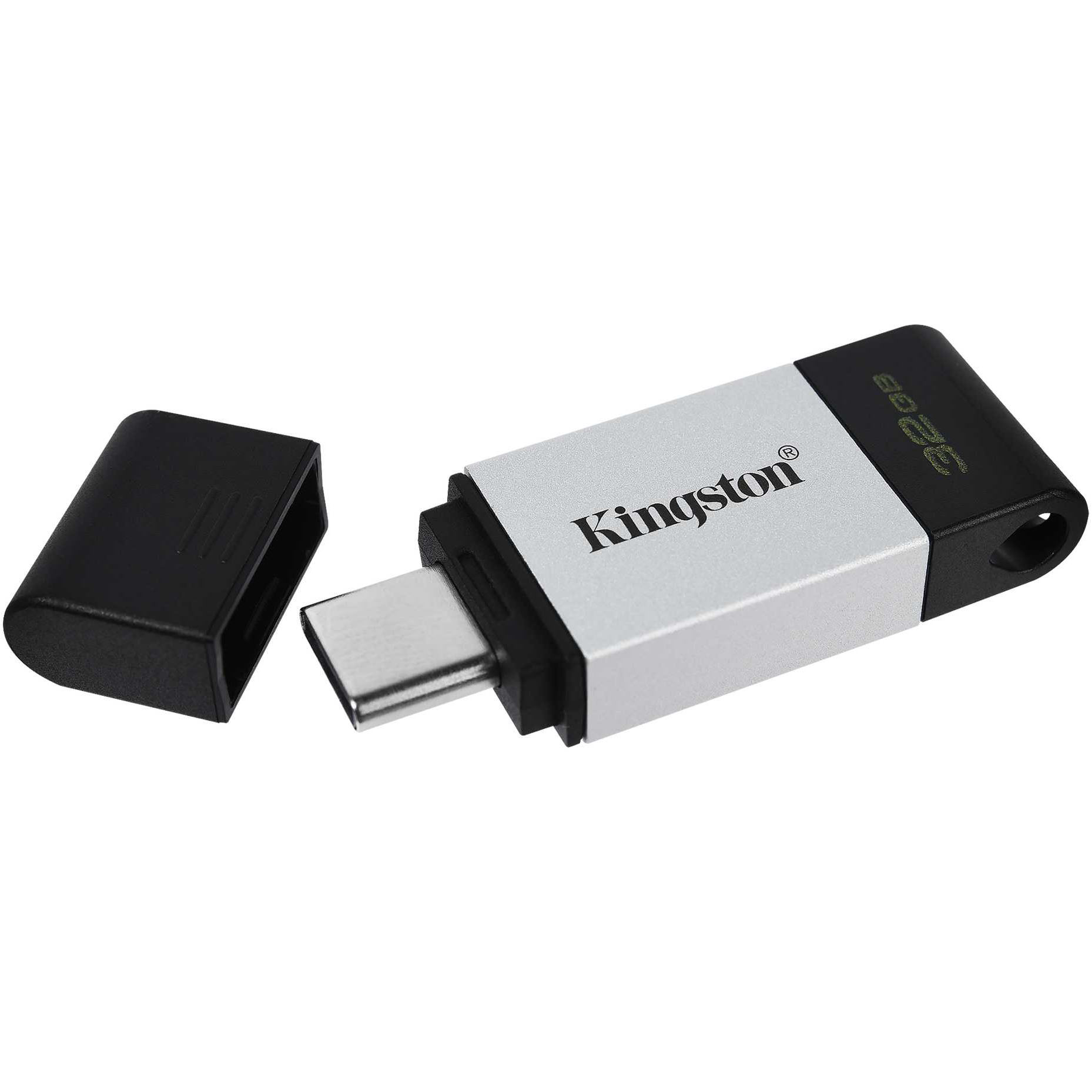 Флеш-накопитель Kingston DataTraveler 80 USB 32 Гб, цвет серебристый - фото 4