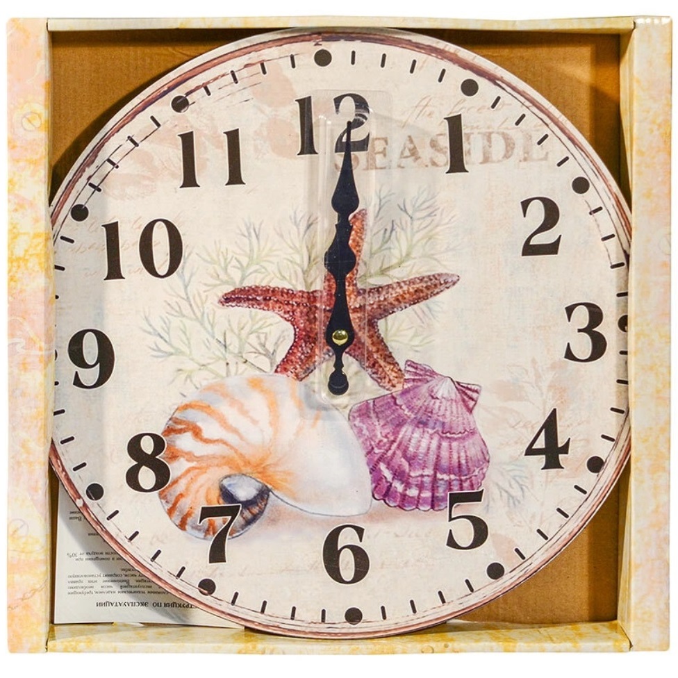 фото Часы белоснежка морские сокровища 34 см
