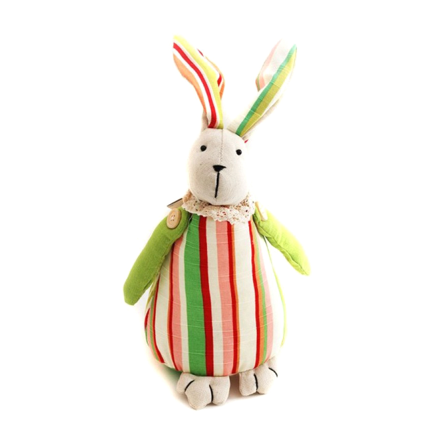 фото Кукла декоративная заяц ушенька большой белоснежка